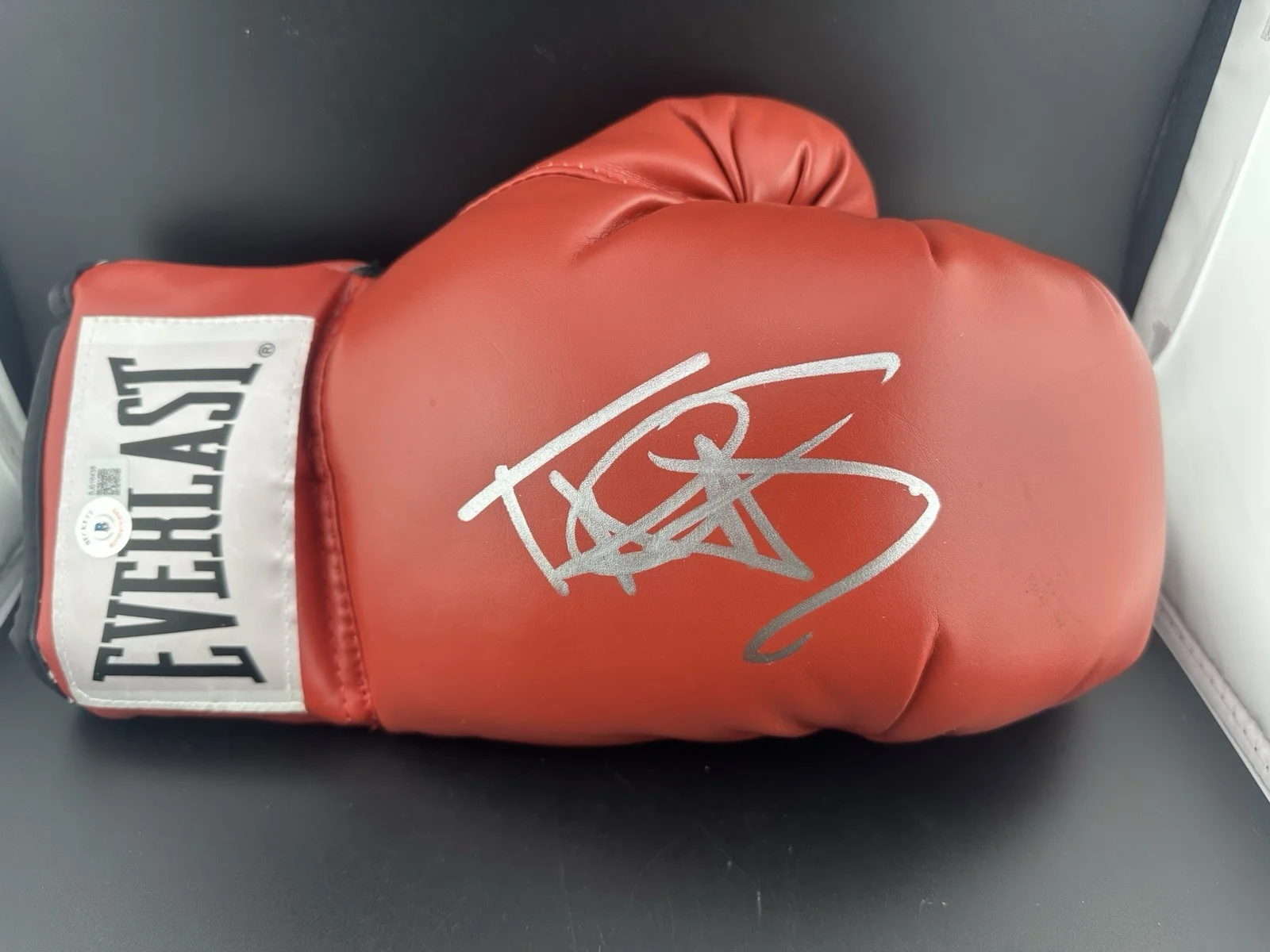 Talia Shire — Talia Shire Signed Autograph Boxing Glove Rocky Movie Adrian Beckett BAS COA