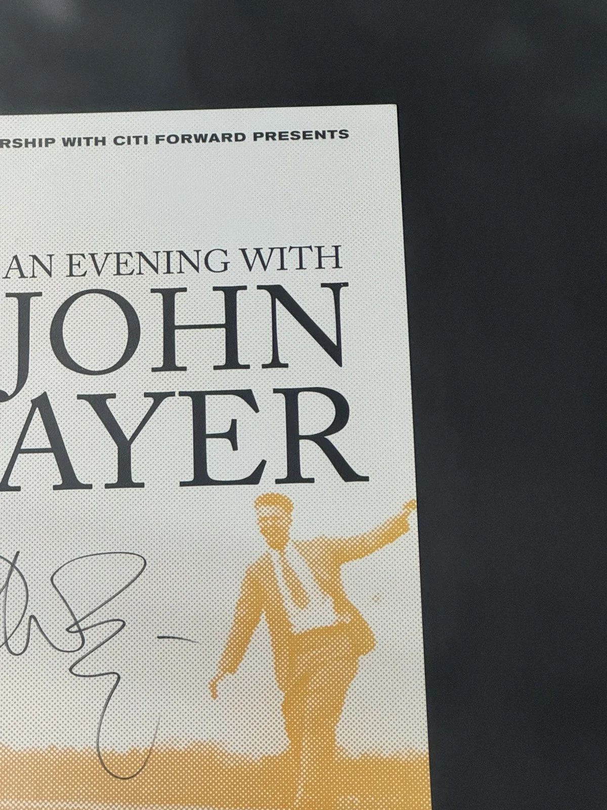 John Mayer — AN EVENING WITH JOHN MAYER SIGNED NYC 18X24 CONCERT TOUR POSTER PSA COA HUGE SIG, изображение 4