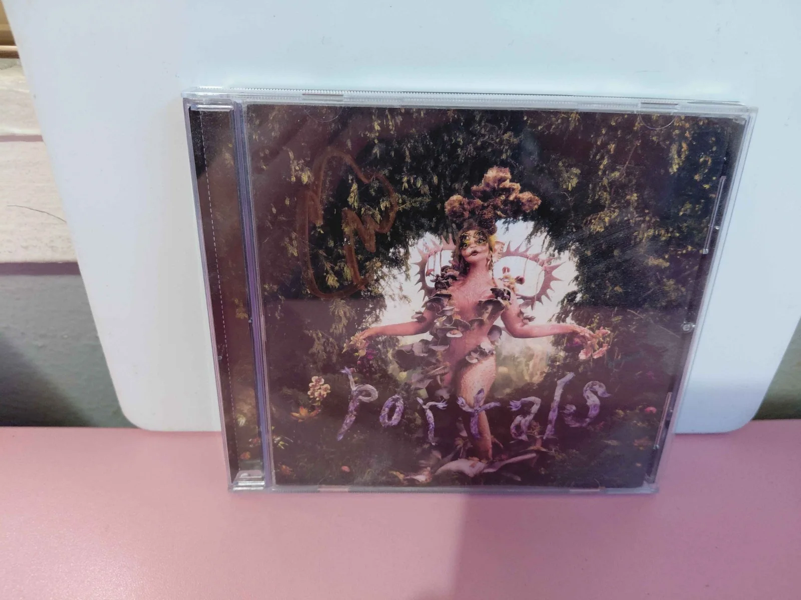 Melanie Martinez Signed Portals Cd (with butterfly confetti from portals concer), image 2