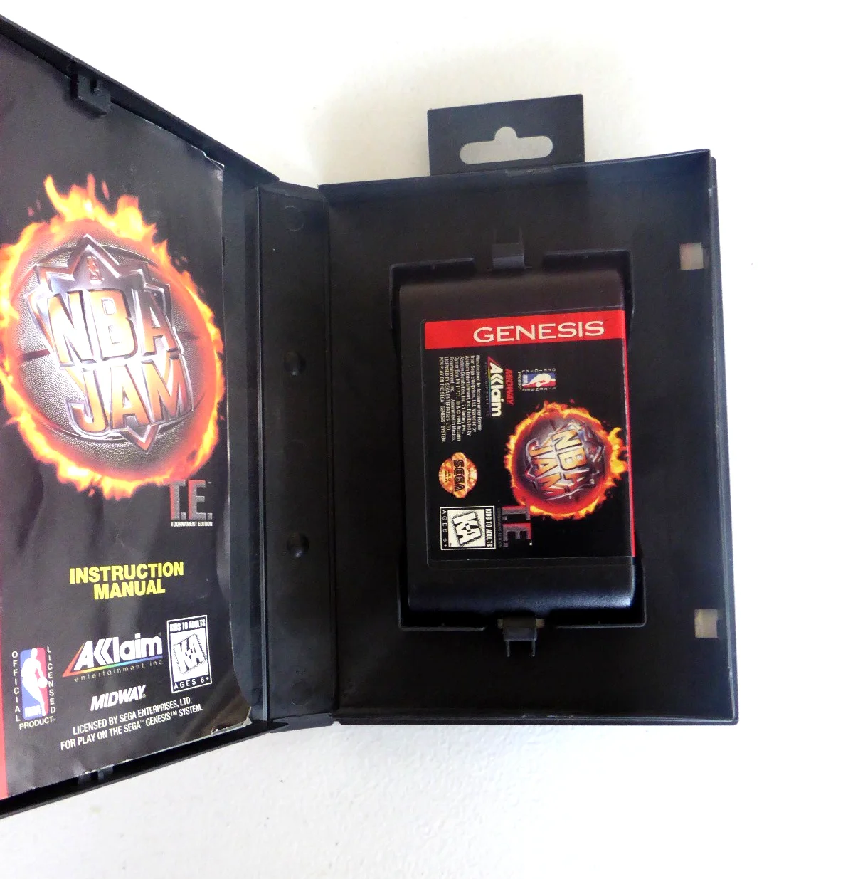 Tim Kitzrow Signed NBA Jam Sega Genesis Game, Voice Announcer, Boomshakalaka, image 2