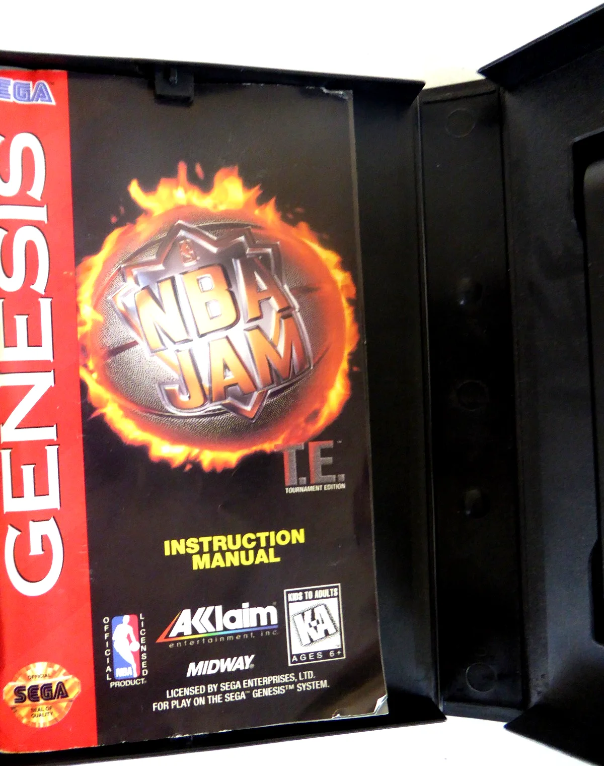 Tim Kitzrow Signed NBA Jam Sega Genesis Game, Voice Announcer, Boomshakalaka, image 3