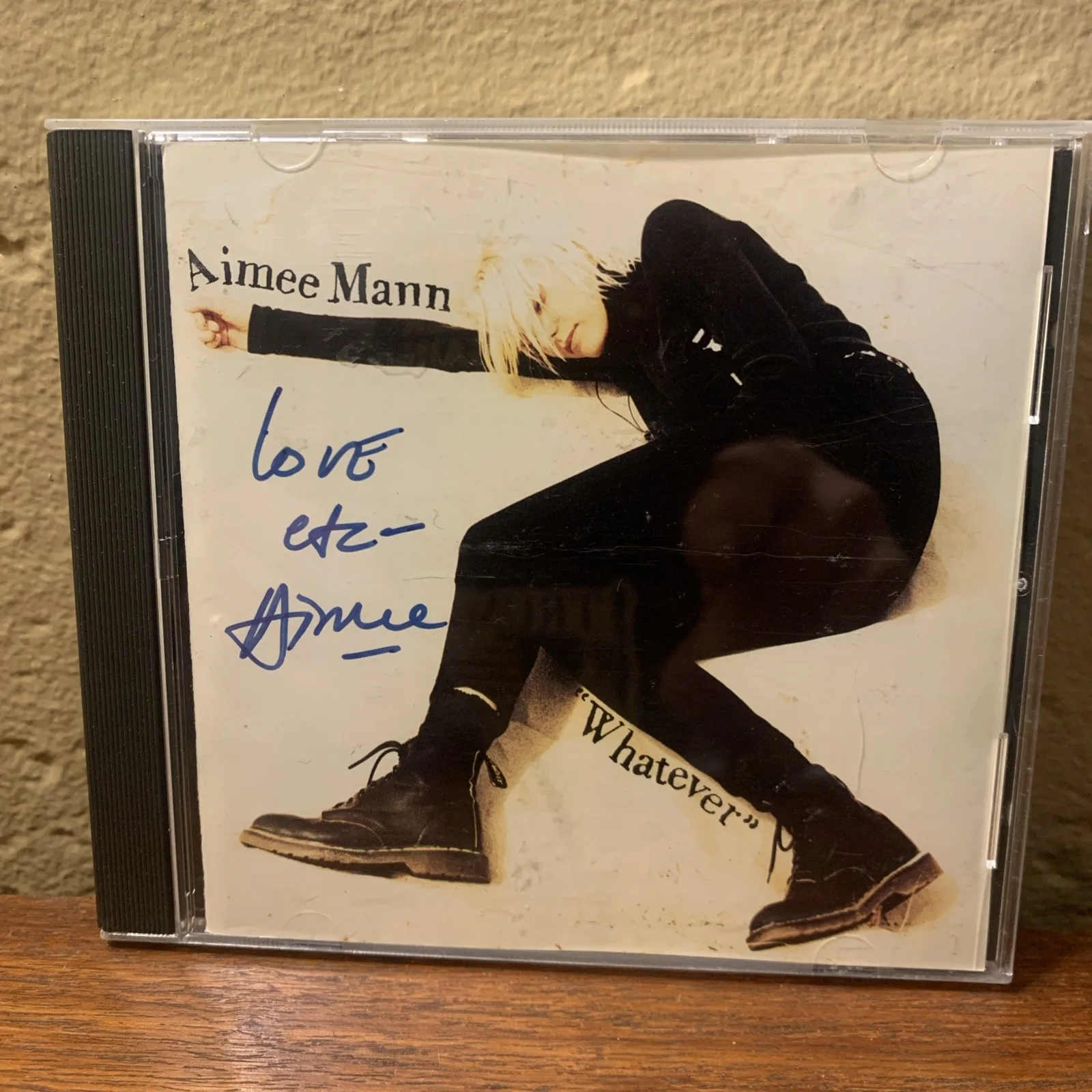 AIEMEE MANN AUTOGRAPHED /INSCRIBED HAND SIGNED IN PERSON “WHATEVER” CD INSERT/CD, image 3