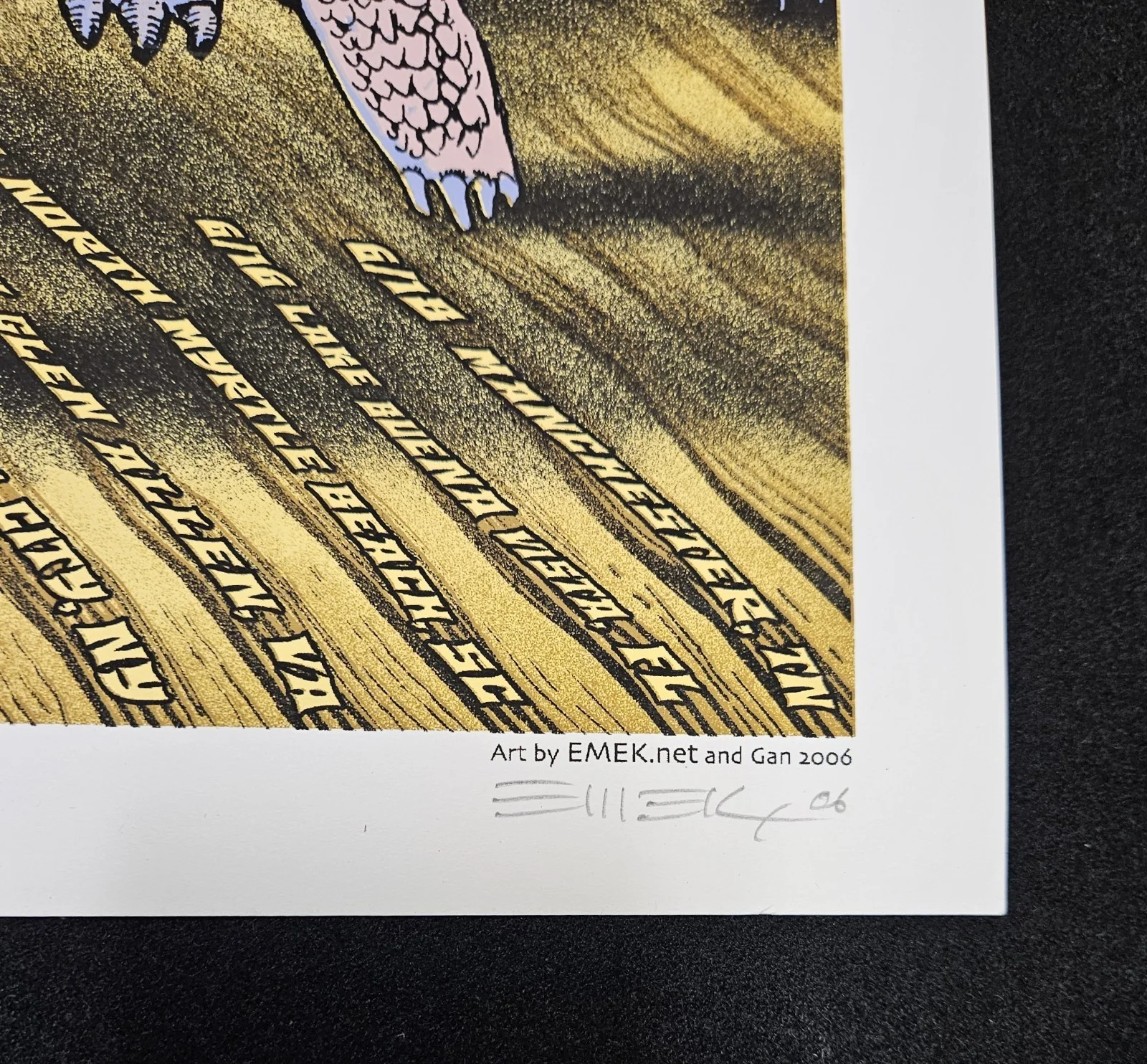 76/400 Signed LE MOE. SUMMER CHALLENGE 2006 Screenprint Concert Poster Turtles, image 4