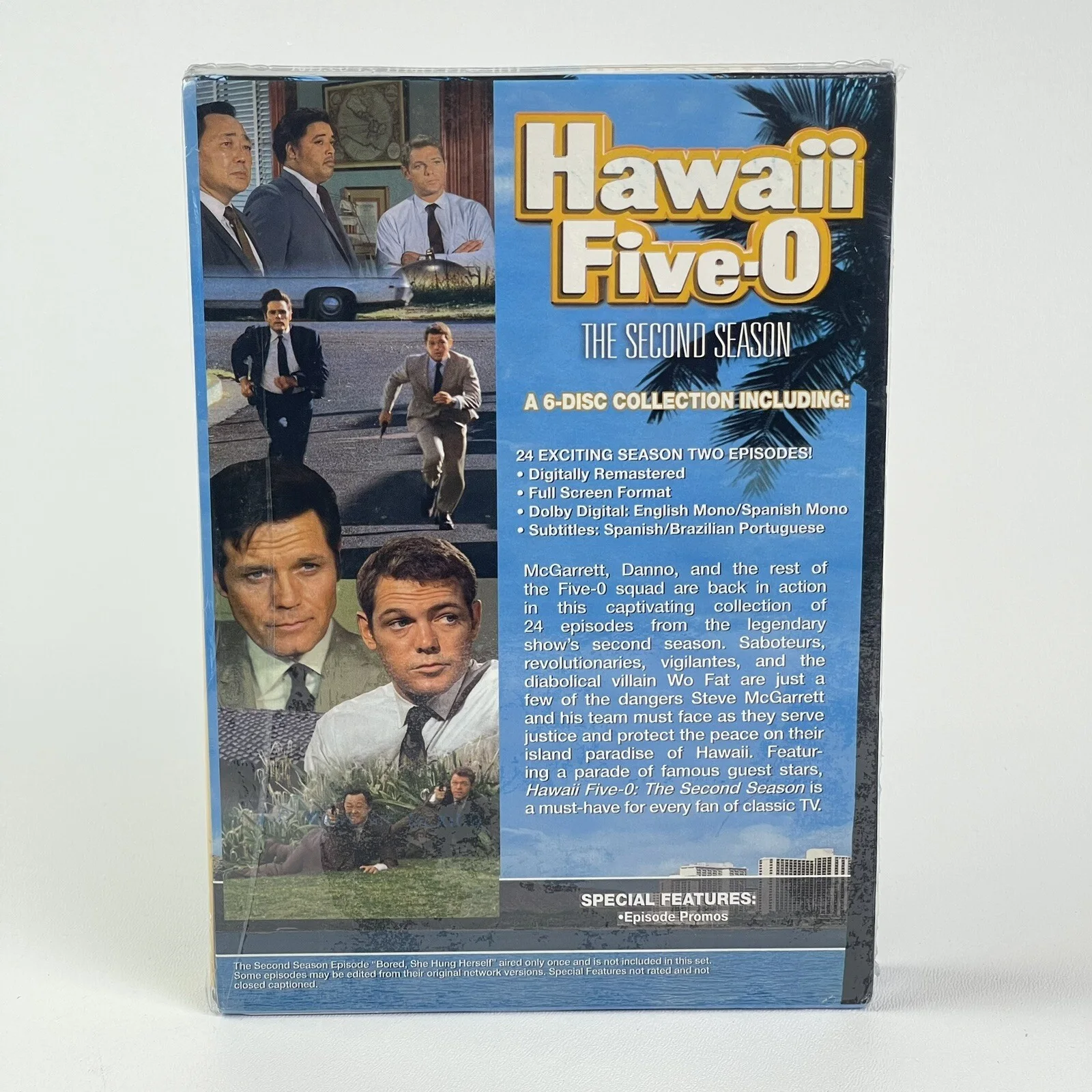 Hawaii Five O Season 2 Jack Lord James MacArthur 6 Disk Collection Danno, image 2