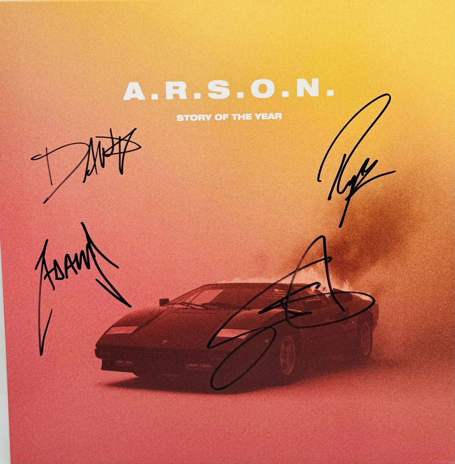 Story of the Year signed Limited Edition A.R.S.O.N Vinyl Record Dan Marsala K87, изображение 2