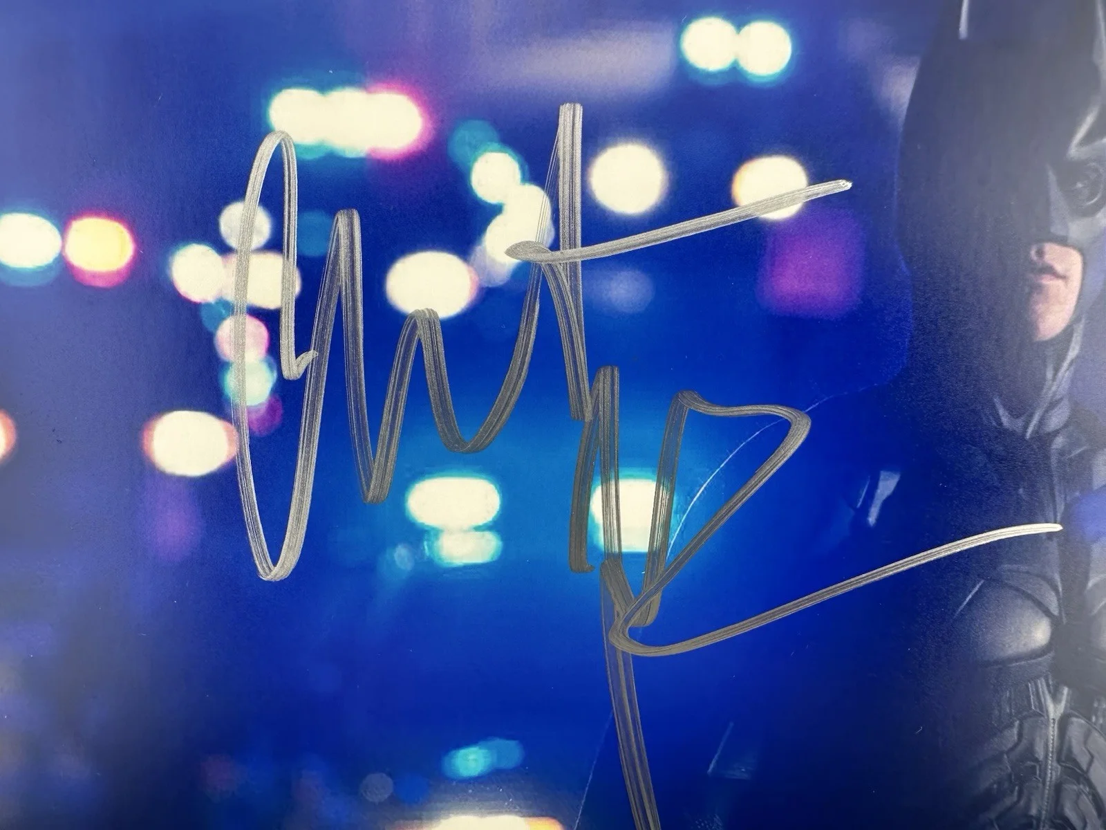 Christian Bale — Christian Bale Signed Batman Dark Knight 8x10 Photo Becket BAS COA Autograph, image 2