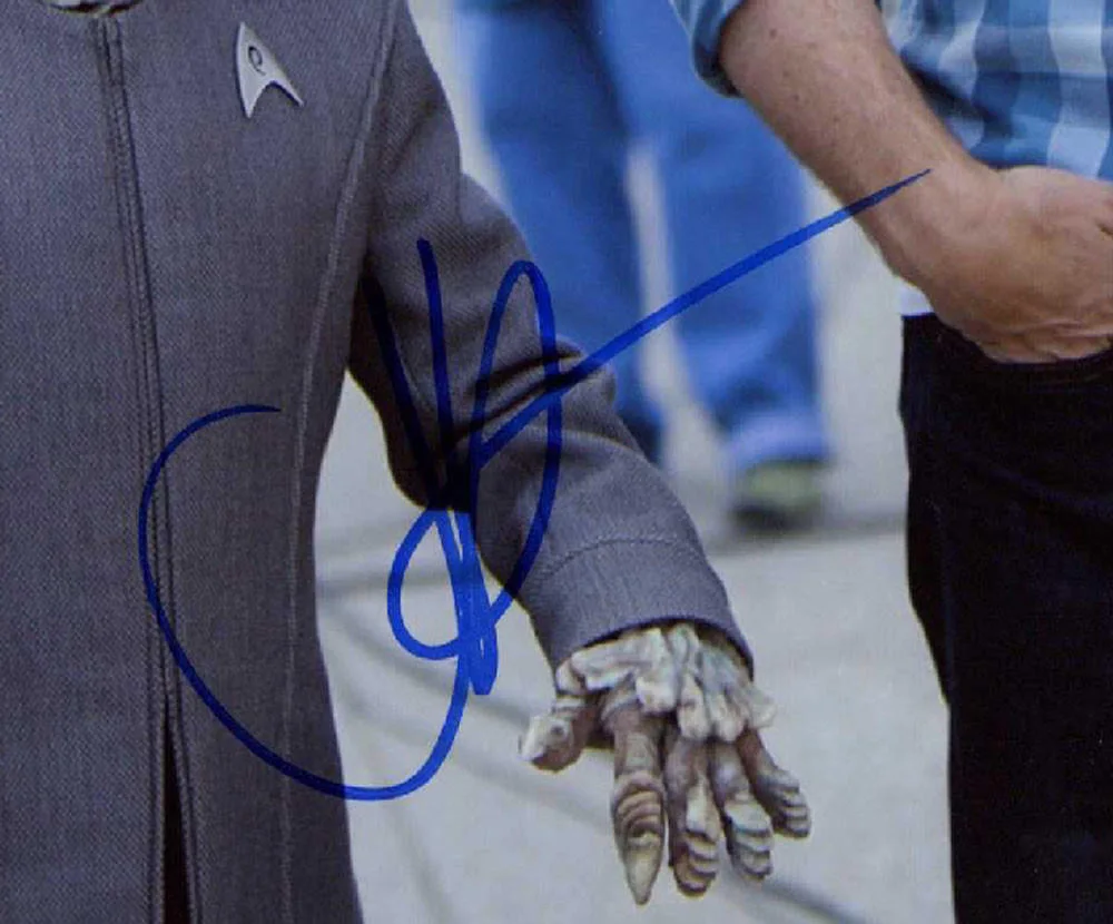JJ ABRAMS & DEEP ROY SIGNED AUTOGRAPHED 11x14 PHOTO STAR TREK RARE BECKETT BAS, image 2