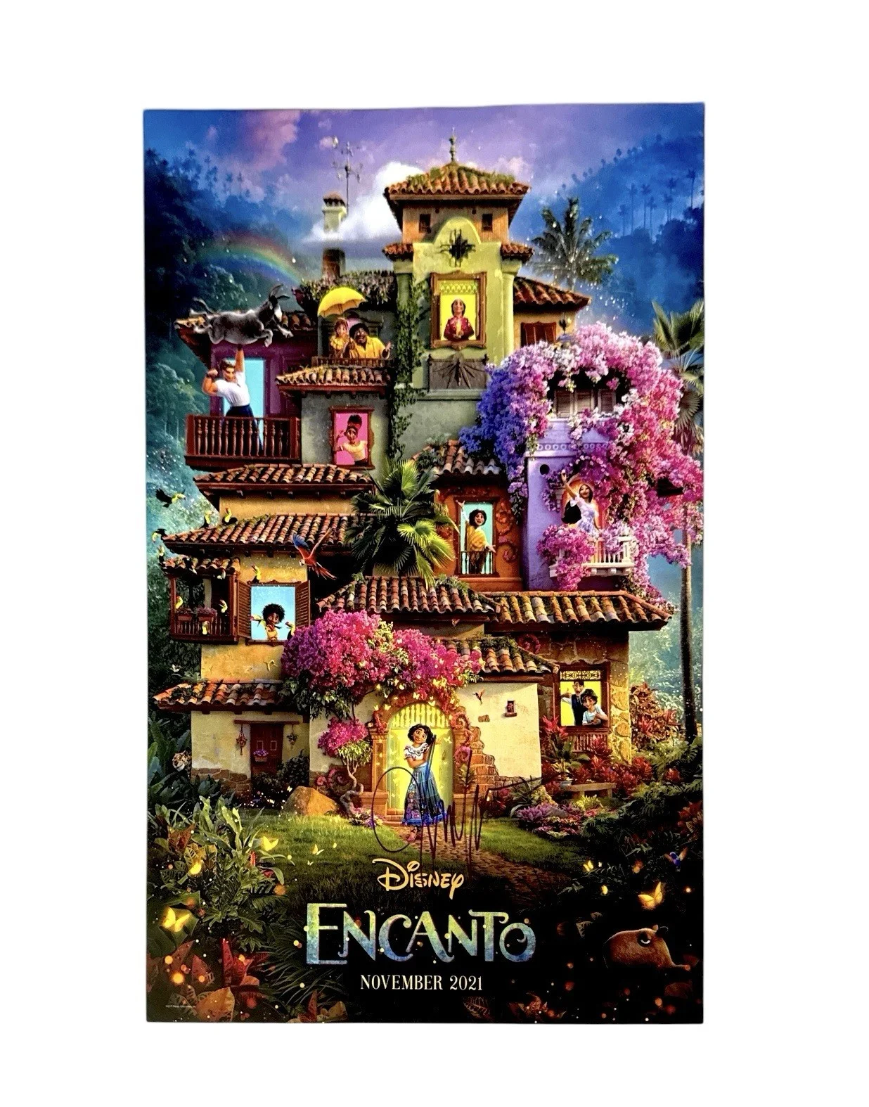 John Leguizamo — JOHN LEGUIZAMO 11X17 SIGNED PHOTO FROM THE MOVIE ENCANTO WITH TOP LOADER RARE