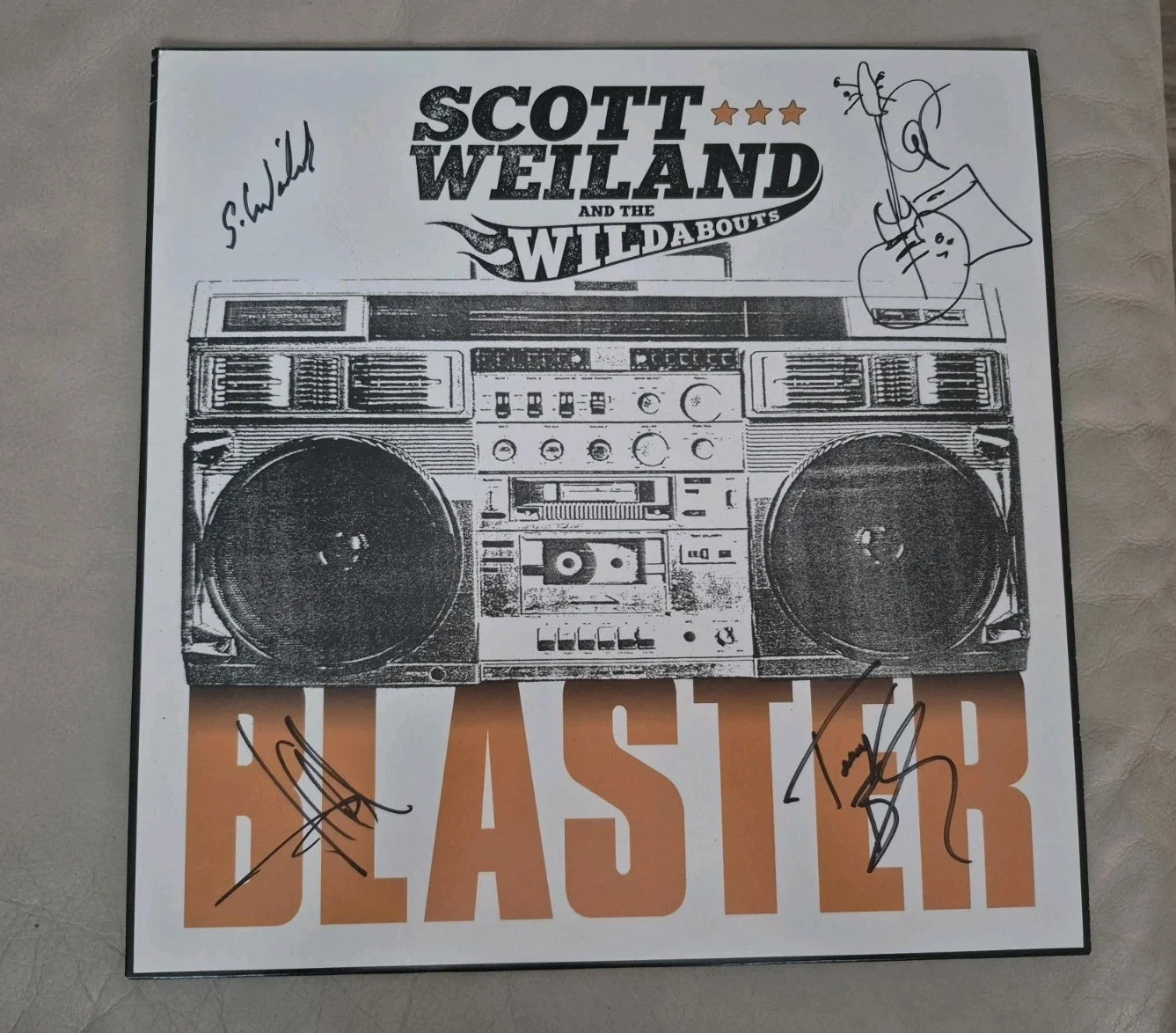 Scott Weiland VR STP Signed Autographed Lp Contraband Blast Stone Temple Pilots, image 2