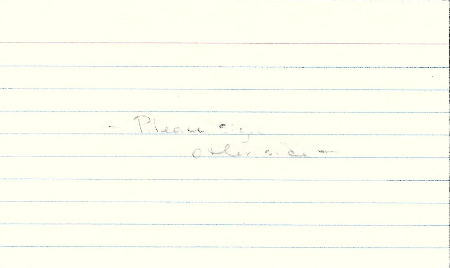 Sebastian Shaw — VERY RARE Star Wars Sebastian Shaw Signed in Blue 3x5 Index Card Autograph, image 2