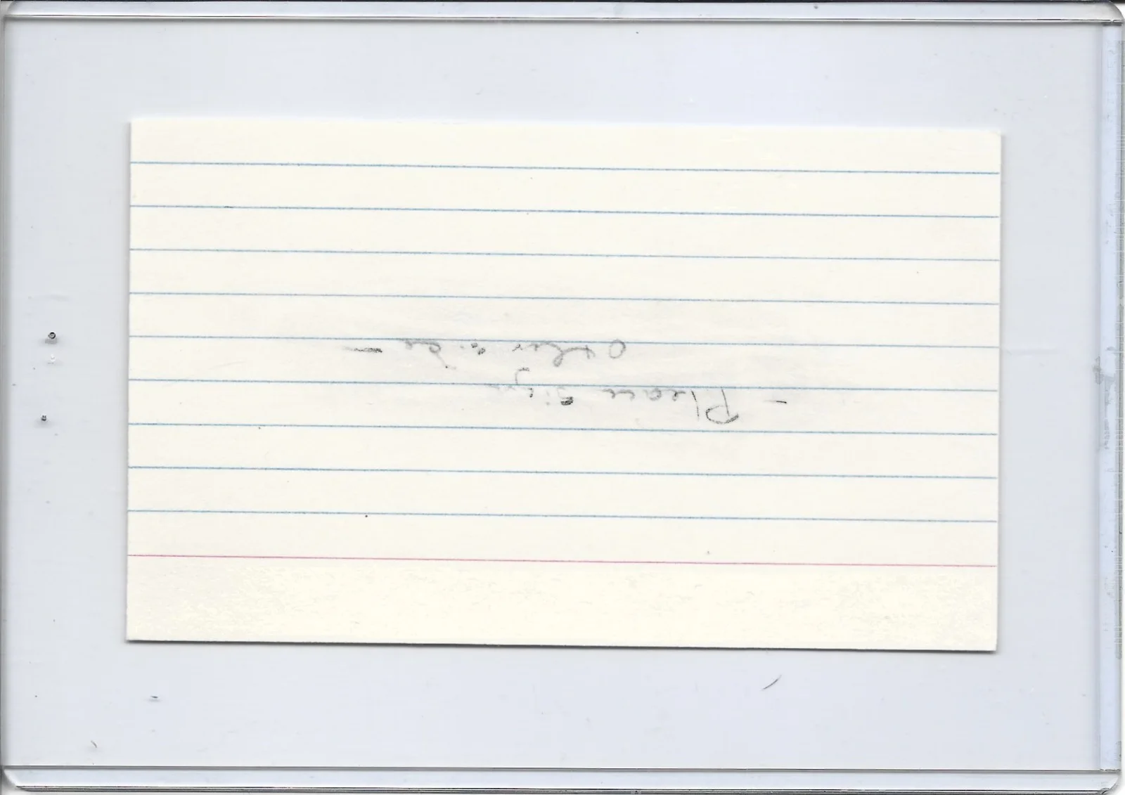 Sebastian Shaw — VERY RARE Star Wars Sebastian Shaw Signed in Blue 3x5 Index Card Autograph, image 4
