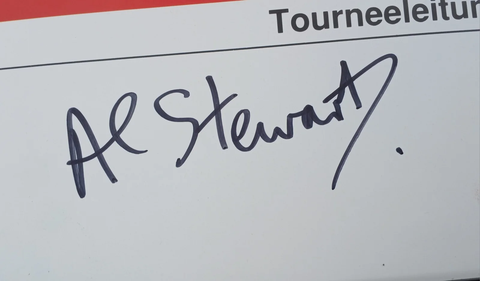 AL STEWART Signed Autographed German Poster Last Days of the Century, изображение 2