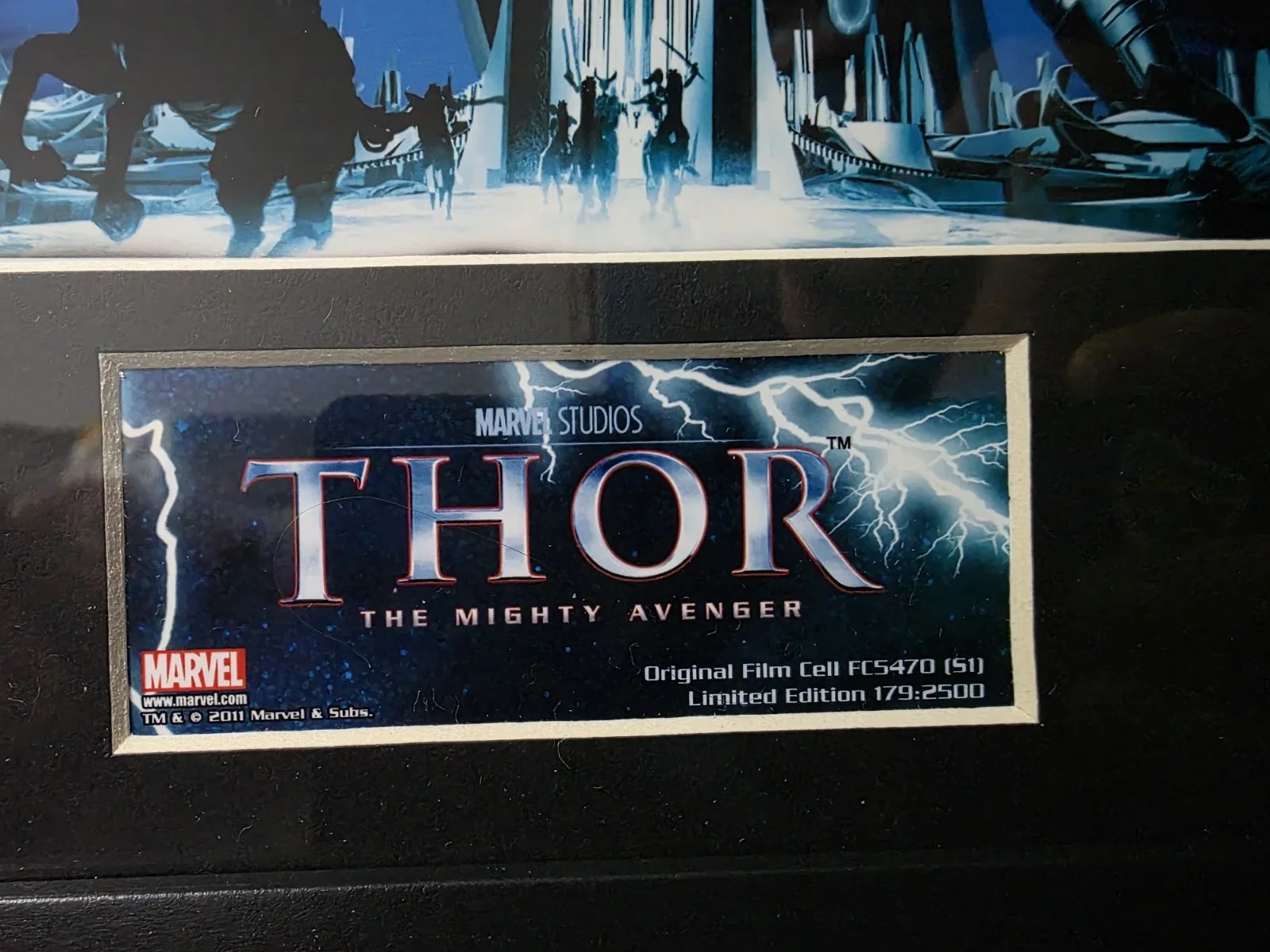Thor: The Mighty Avenger limited edition 179/2,500 35mm X10 film cell display, изображение 2