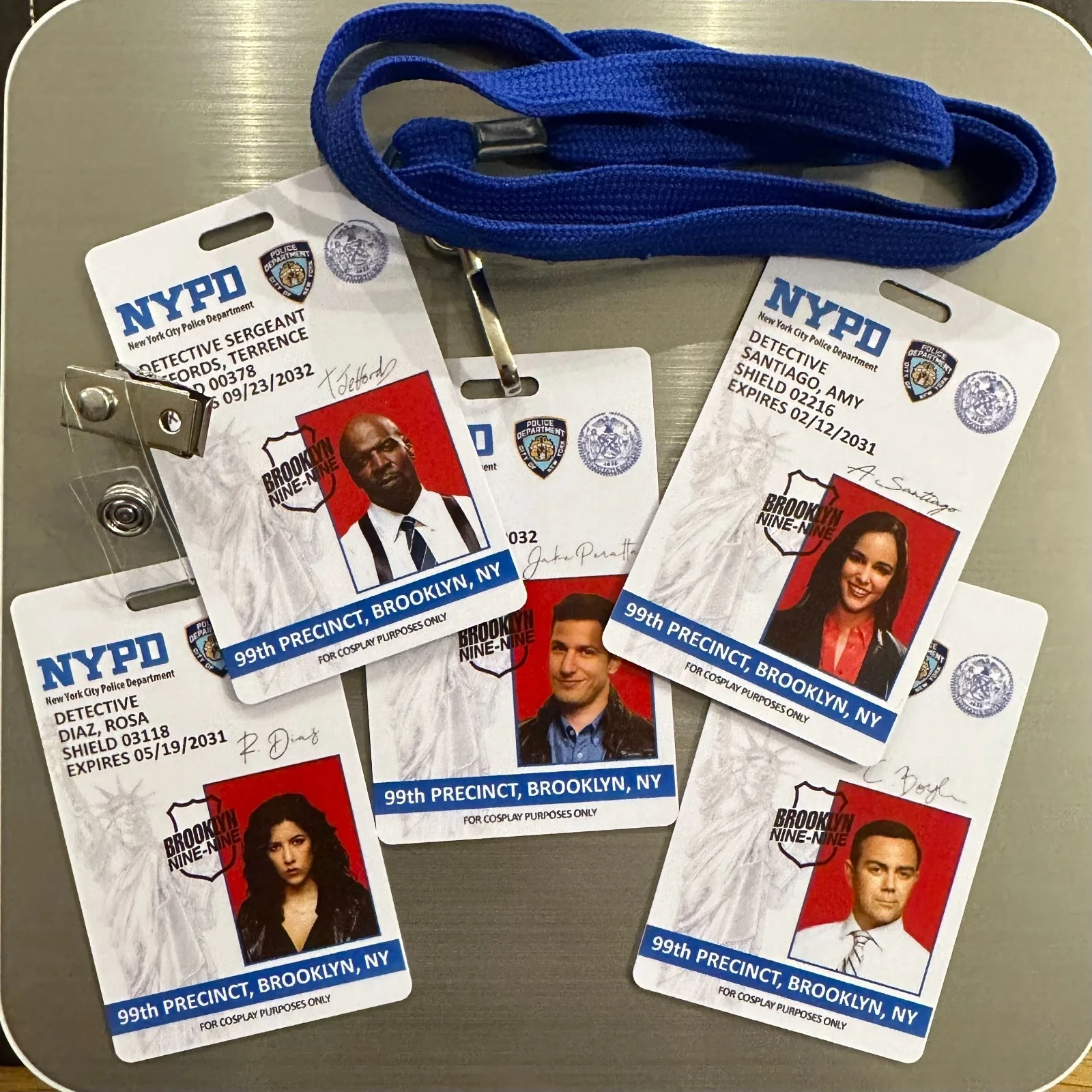 Brooklyn 99 ID Badge | Nine Nine | NYPD | Name Tag | Cosplay | Costume, изображение 2