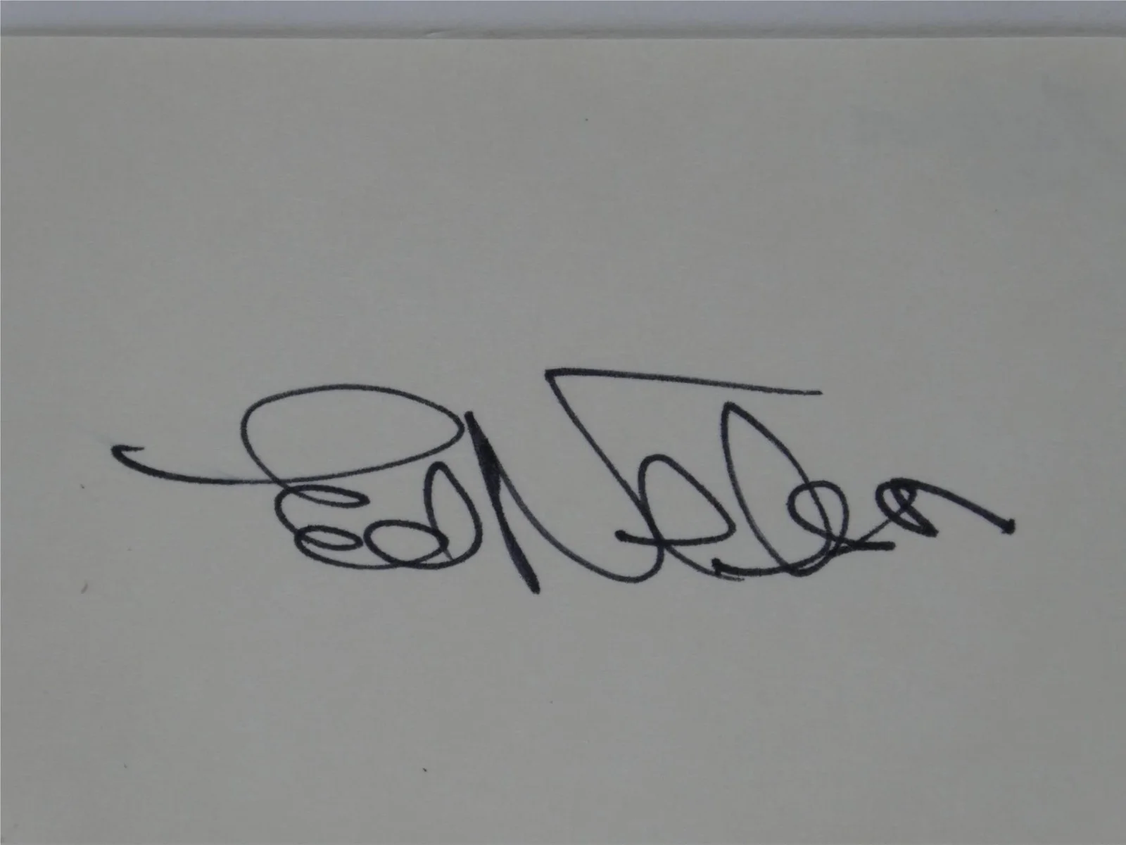 Ed Nelson — Ed Nelson Hand Signed Autographed Cut Twilight Zone Peyton Place, image 2