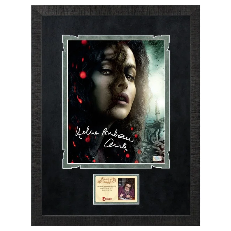 Helena Bonham Carter — Helena Bonham Carter Autographed Harry Potter Bellatrix 8×10 Framed Photo