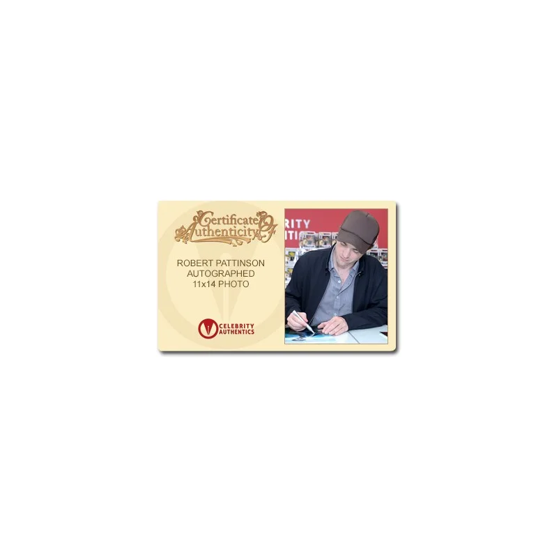 Robert Pattinson — Robert Pattinson Autographed Harry Potter Cedric 8×10 Wand Framed Display, image 2