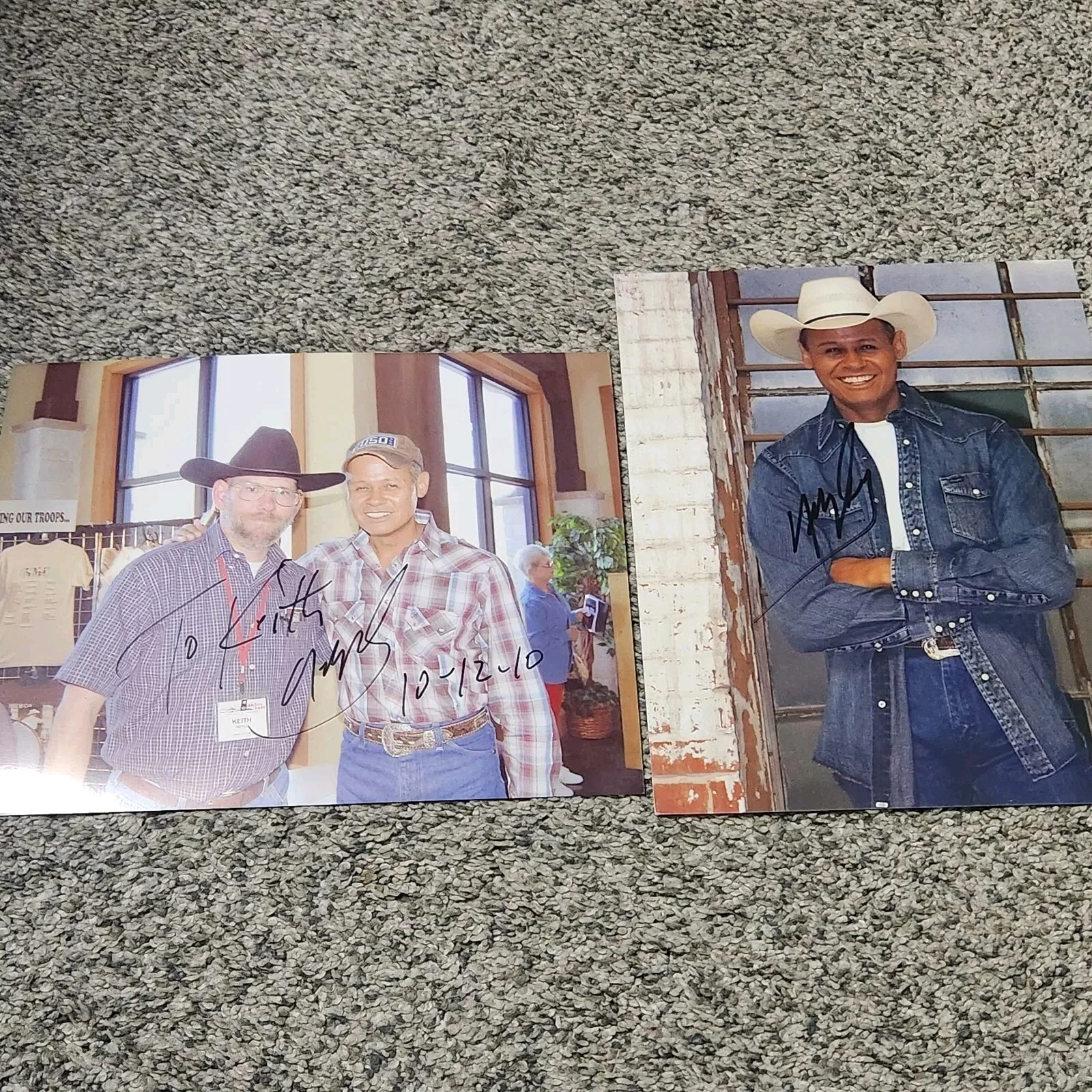NEAL MCCOY — 2 NEAL MCCOY Hand Signed Autograph 8" X 10" Photos COUNTRY SINGER