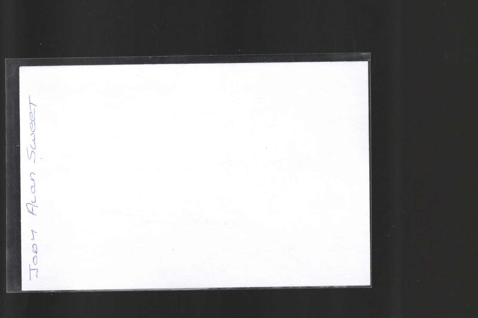 Jody Alan Sweet - Songwriter * Signed Index Card * - Trace Adkins - James Otto, изображение 2