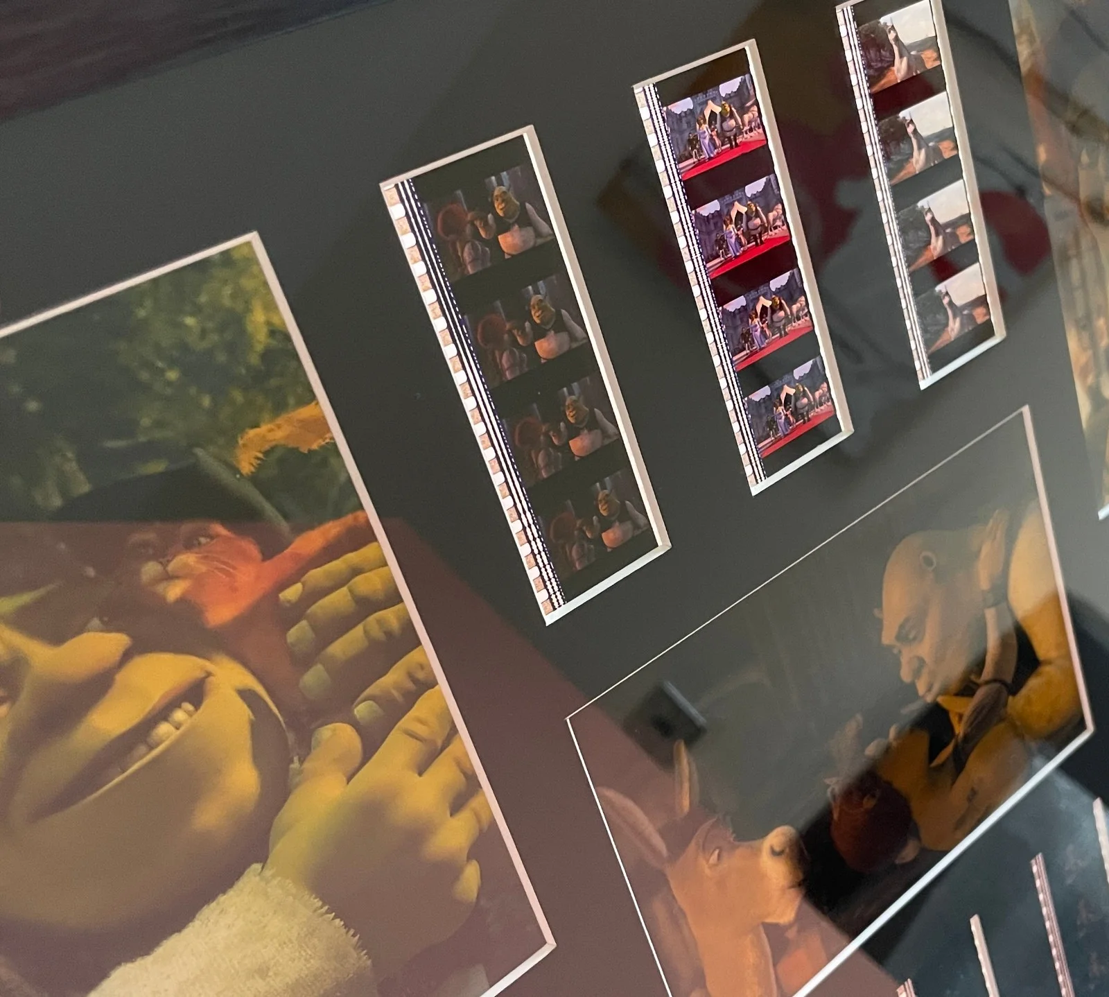 SHREK 2 hand crafted display with 35mm film cells, image 2