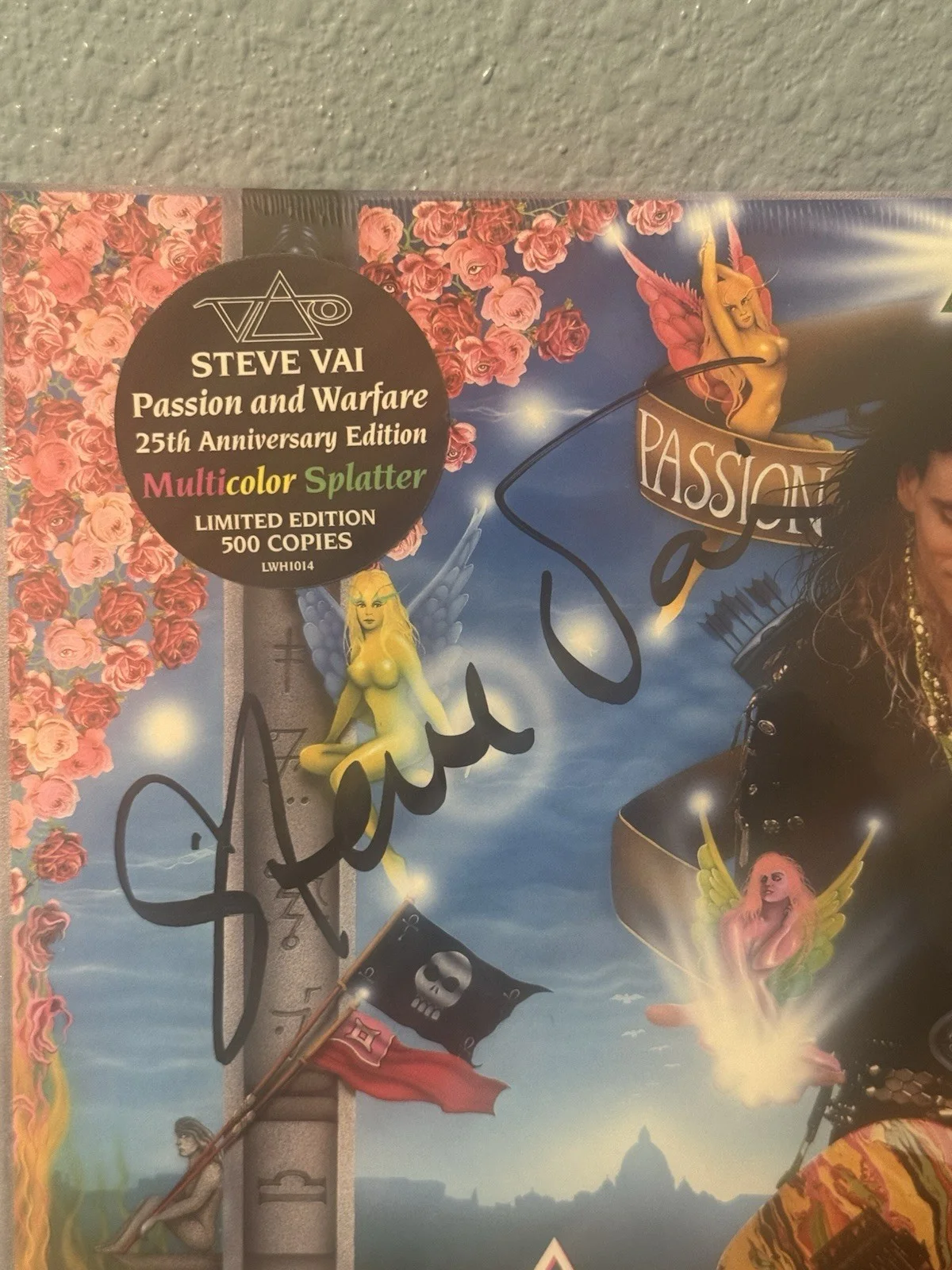 Steve Vai - Passion and Warfare 25th Anniversary Splatter SIGNED Double Vinyl LP, изображение 2