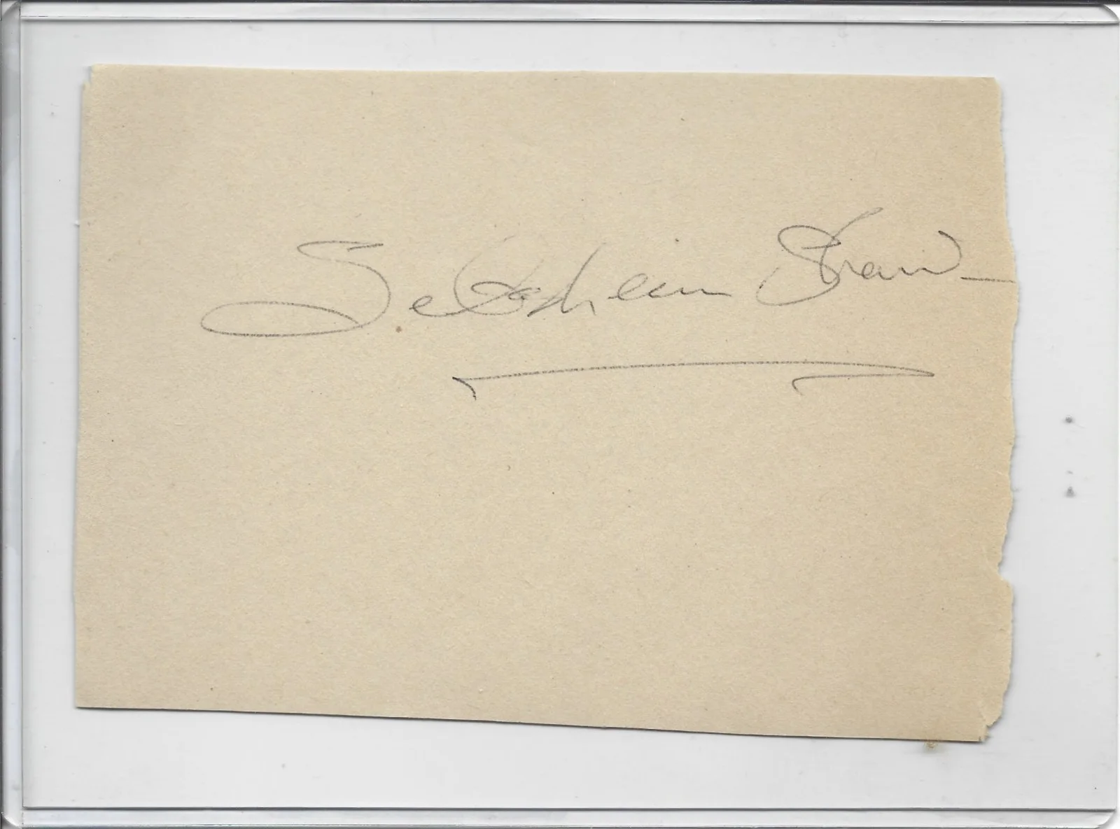 Sebastian Shaw — VERY RARE Star Wars Sebastian Shaw Signed in Black Pen Album Page Autograph, изображение 2