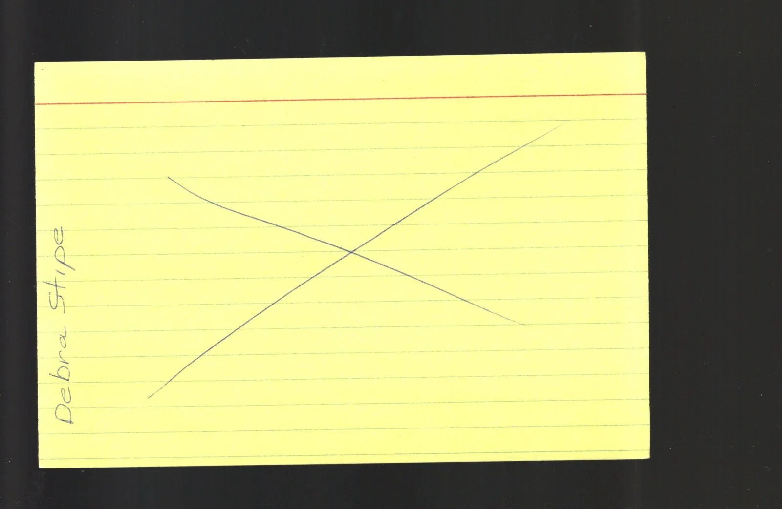 Debra Stipe - Actress * Signed Index Card * Hunter - Full House - Life @ Stipe, изображение 2