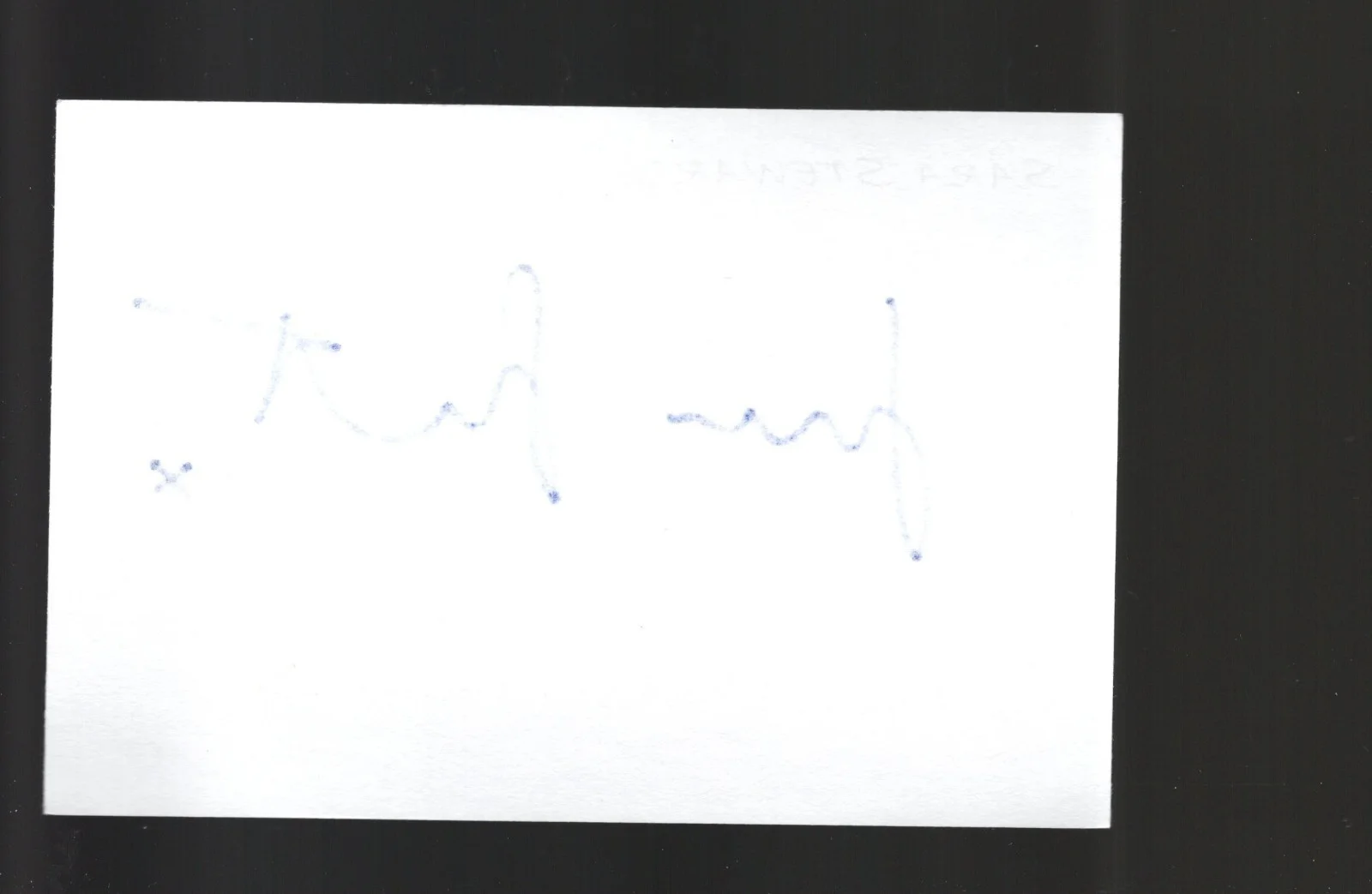 Sara Stewart - Actress * Signed Index Card * Batman Begins - Holby City, image 2