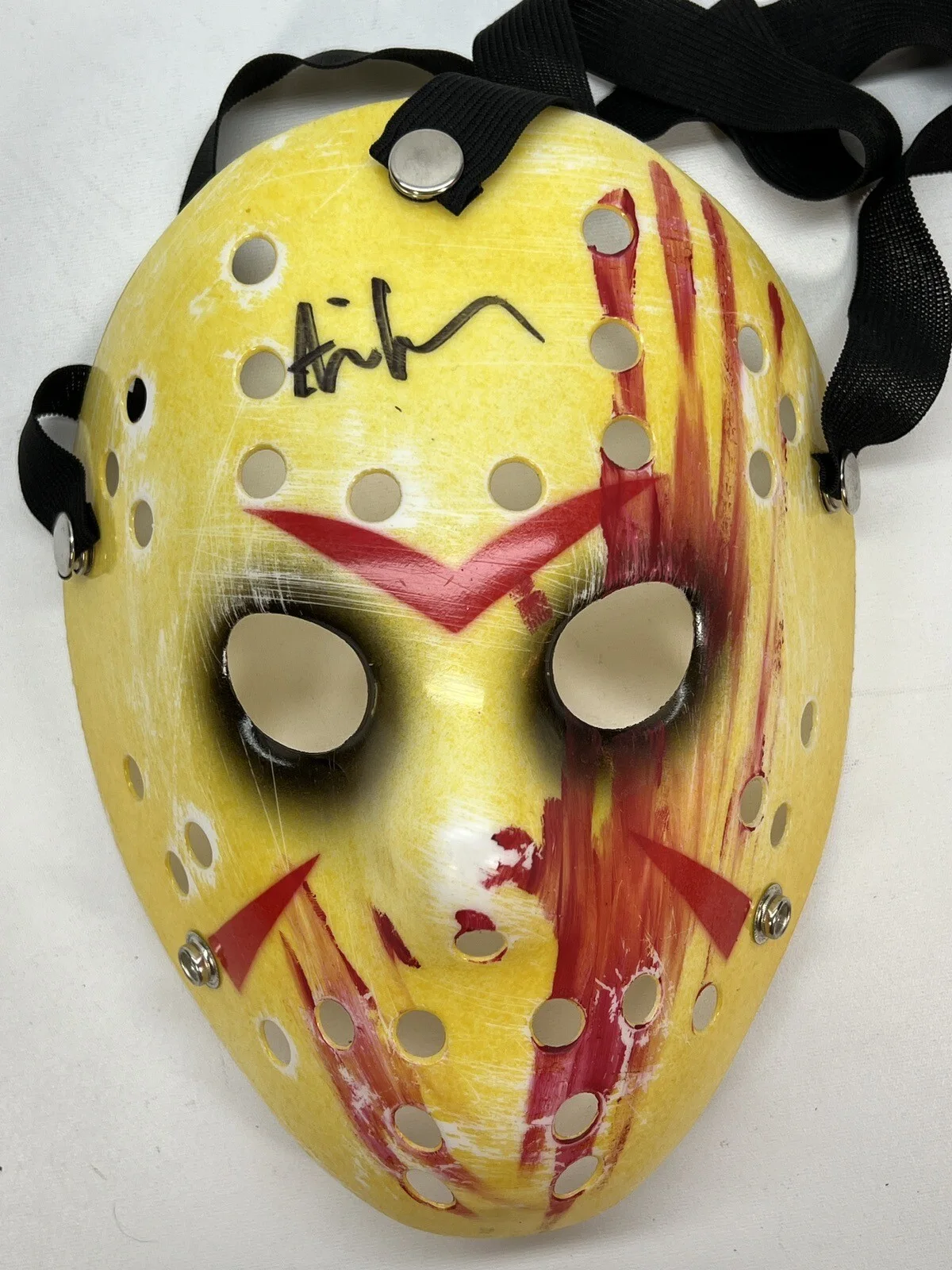 Ari Lehman — Ari Lehman Signed Jason Yellow Hockey Mask Friday The 13th Movie Autographed, изображение 2