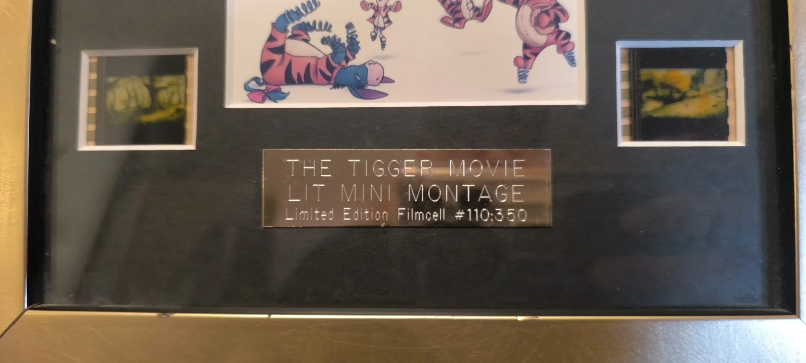 Disney The Tigger Movie Limited Edition Mini Montage Film Cells #110/350 COA, изображение 2