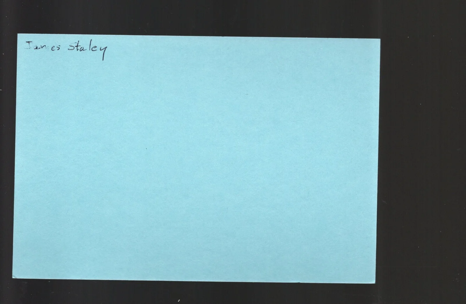 James Staley - Actor * Signed Index Card * National Lampoon's Vacation, image 2