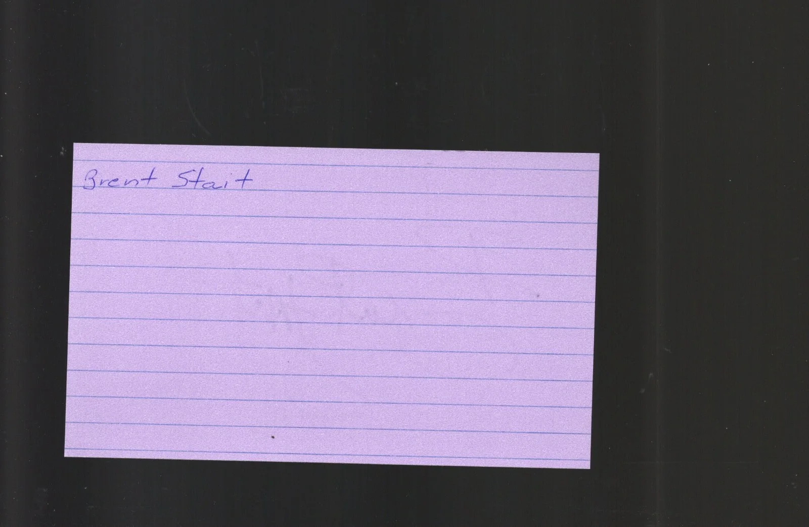 Brent Stait - Actor * Signed Index Card * Andromeda - The X-Files, image 2