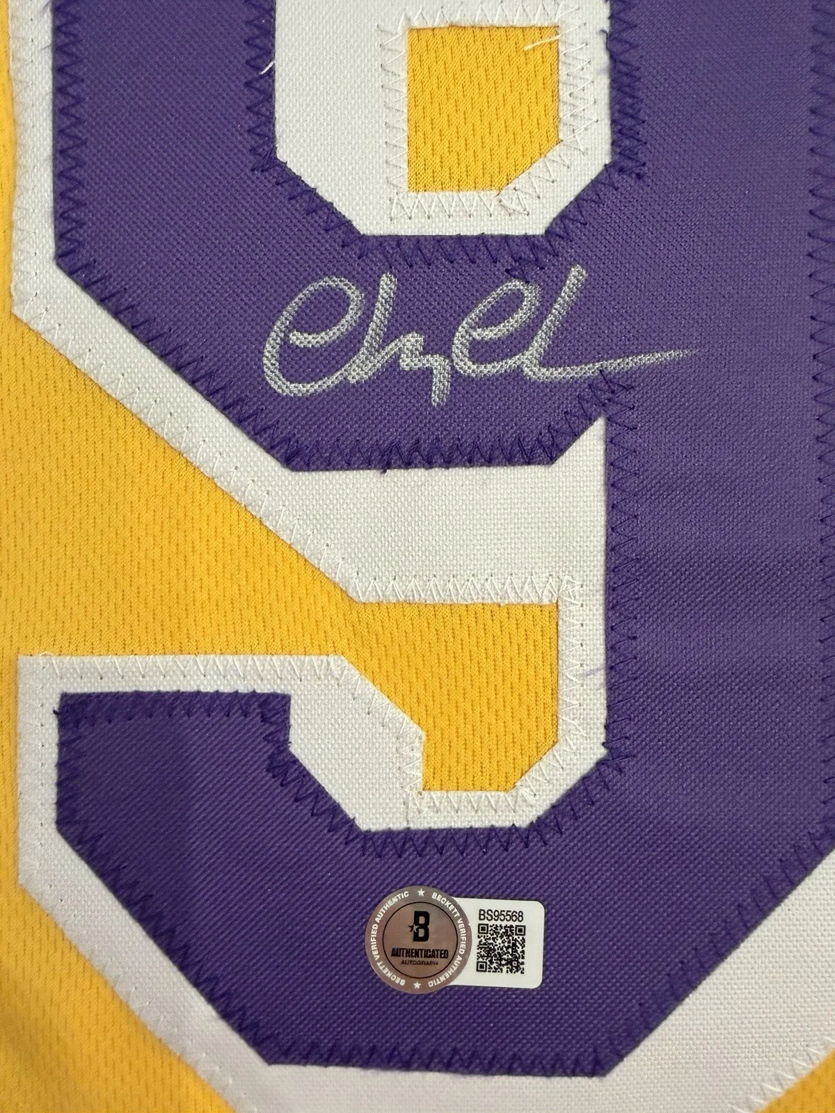 Chevy Chase — Chevy Chase Signed / Autographed "Fletch" Lakers Style Custom Jersey - Beckett, изображение 3