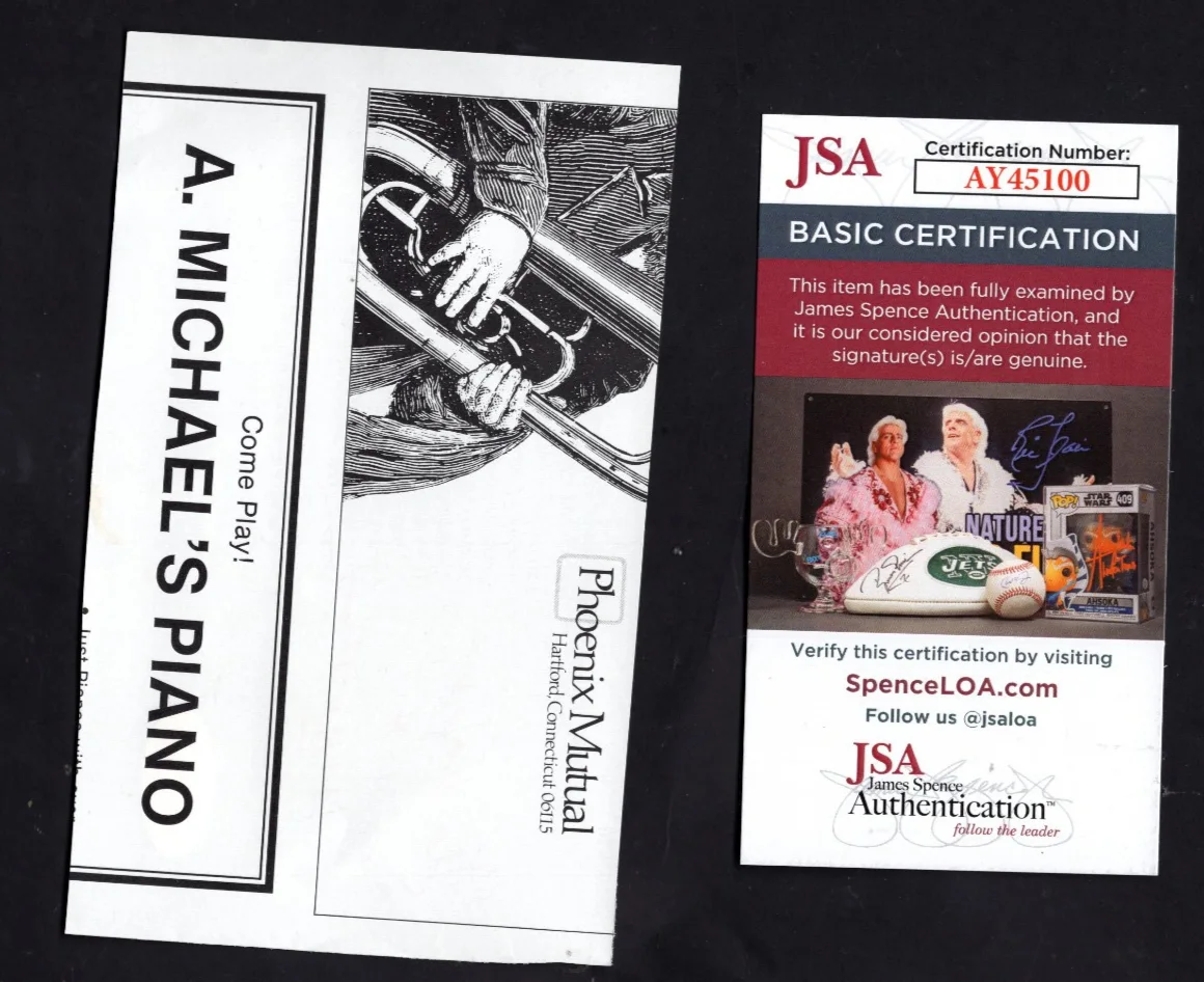 MAXIM SHOSTAKOVICH Conductor Signed Inscribed Autograph 3.75x6" Cut JSA 💎 COA, изображение 2