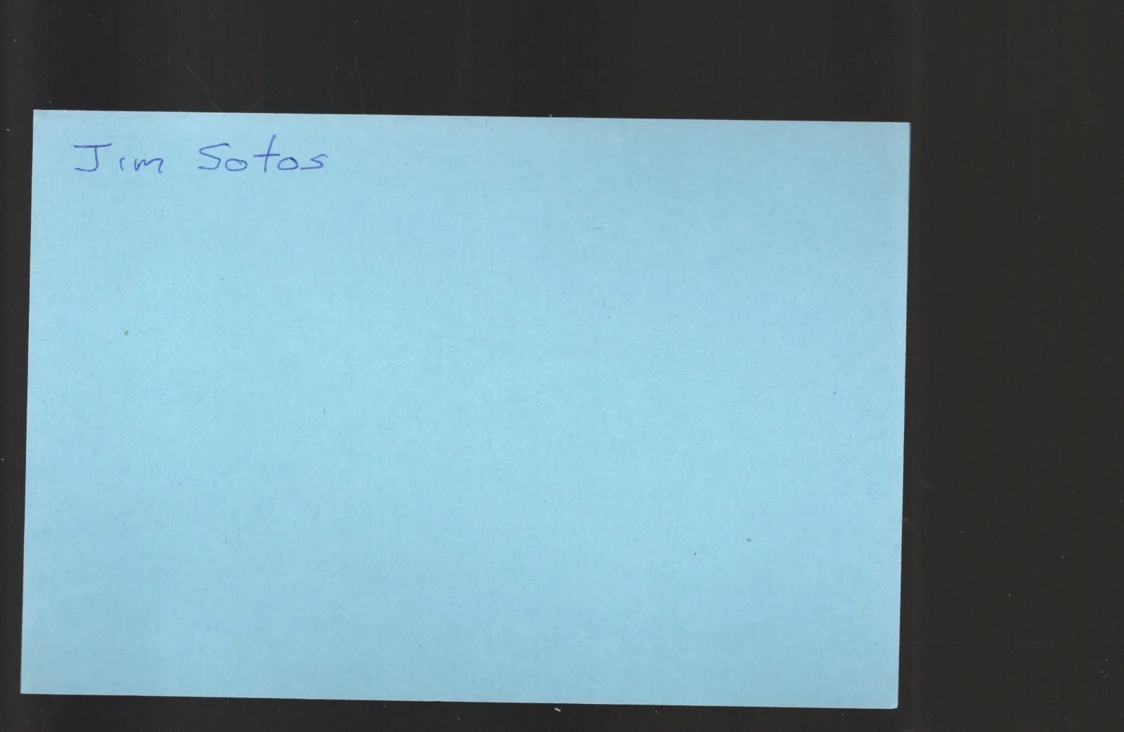 Jim Sotos - Director * Signed Index Card * Hot Moves - Sweet Sixteen, изображение 2