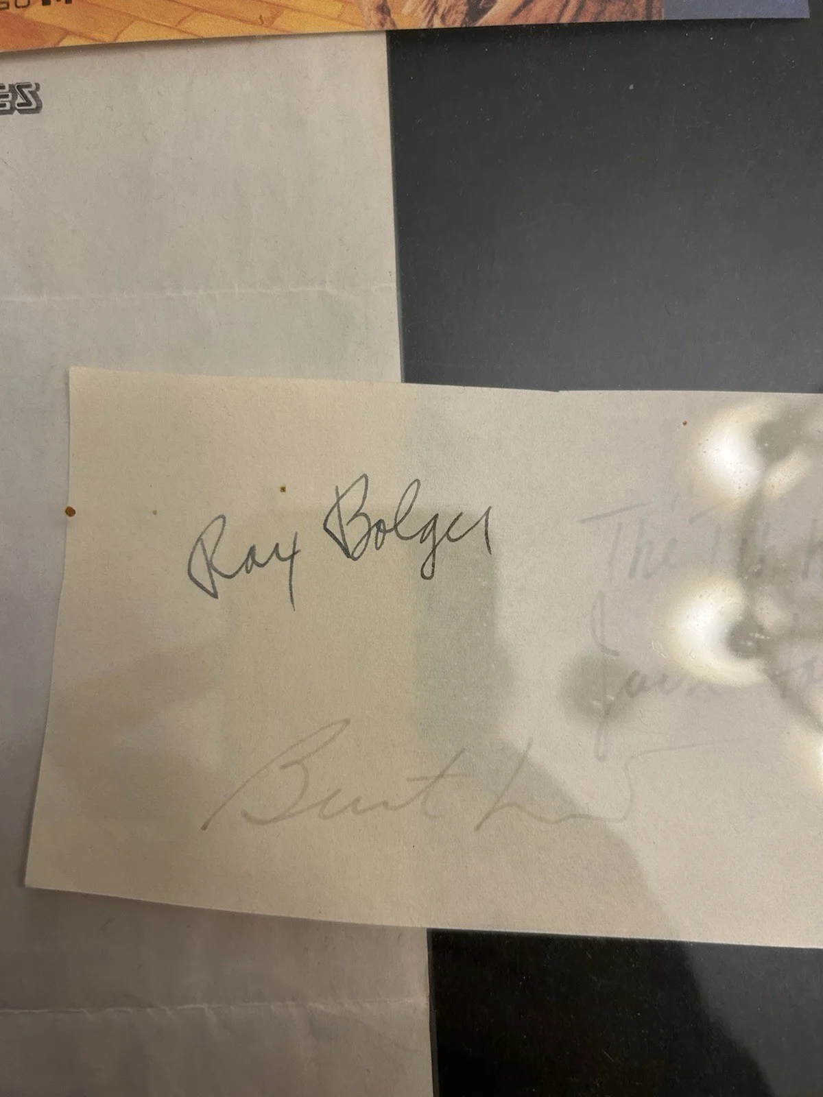 Judy Garland, Ray Bolger, Bert Lahr, Jack Haley — The Wizard of Oz Original Autographed Cards Signed by Garland, Bolger, Lahr, Ha…, изображение 5