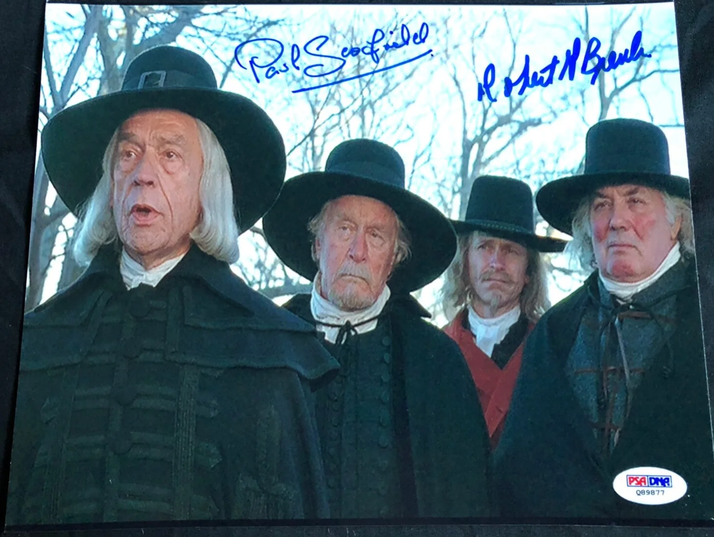 Paul Scofield & Robert Breuler — Paul Scofield & Robert Breuler (The Crucible) PSA/DNA Authenticated 8x10 Photo