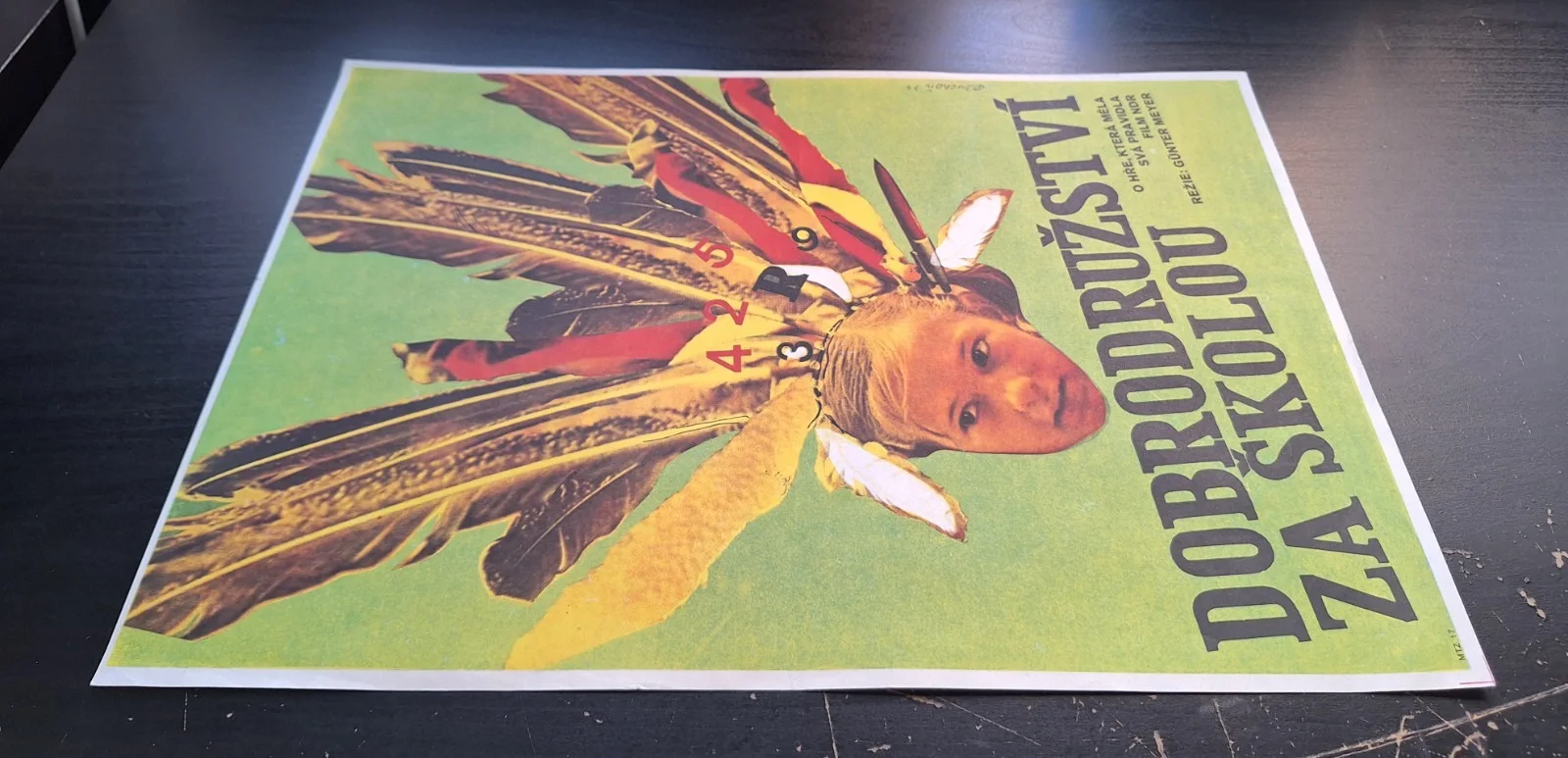 ADVENTURE BEHIND THE SCHOOL, ORIGINAL A3 CZECH MOVIE POSTER, JOSEF DUCHON, изображение 3