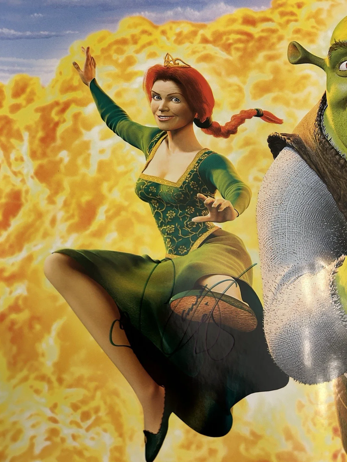 Cameron Diaz, Mike Myers, Eddie Murphy, John Lithgow — Shrek Original Multi-Signed Poster Classic Collectibles Auth, image 2