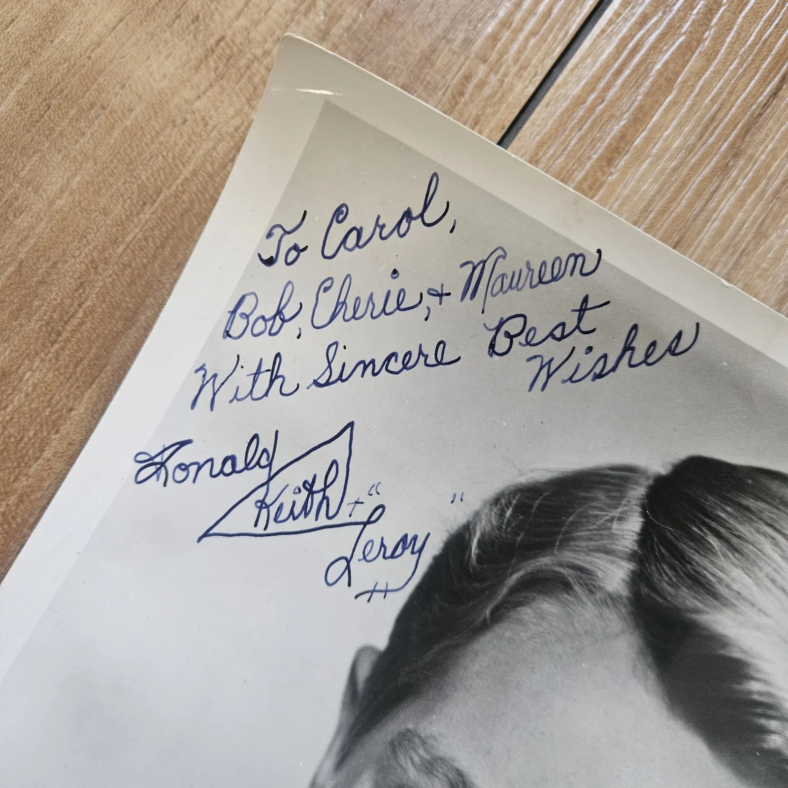 Ronald Keith — Vintage 1950"s The Great Gildersleeve Leroy Actor Ronald Keith Signed Photo, изображение 2
