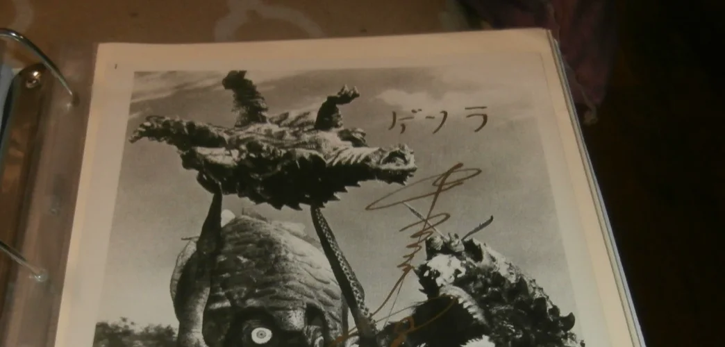 Yog Monster From Space Space Amoeba photo signed Harou Nakajima 71/188 godzilla, изображение 3