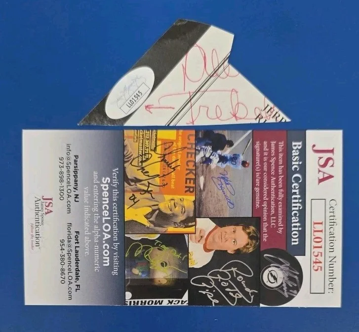 Alex Trebek — Alex Trebek Signed Cut JSA Certified "Jeopardy" Please See Pics For Condition, image 4