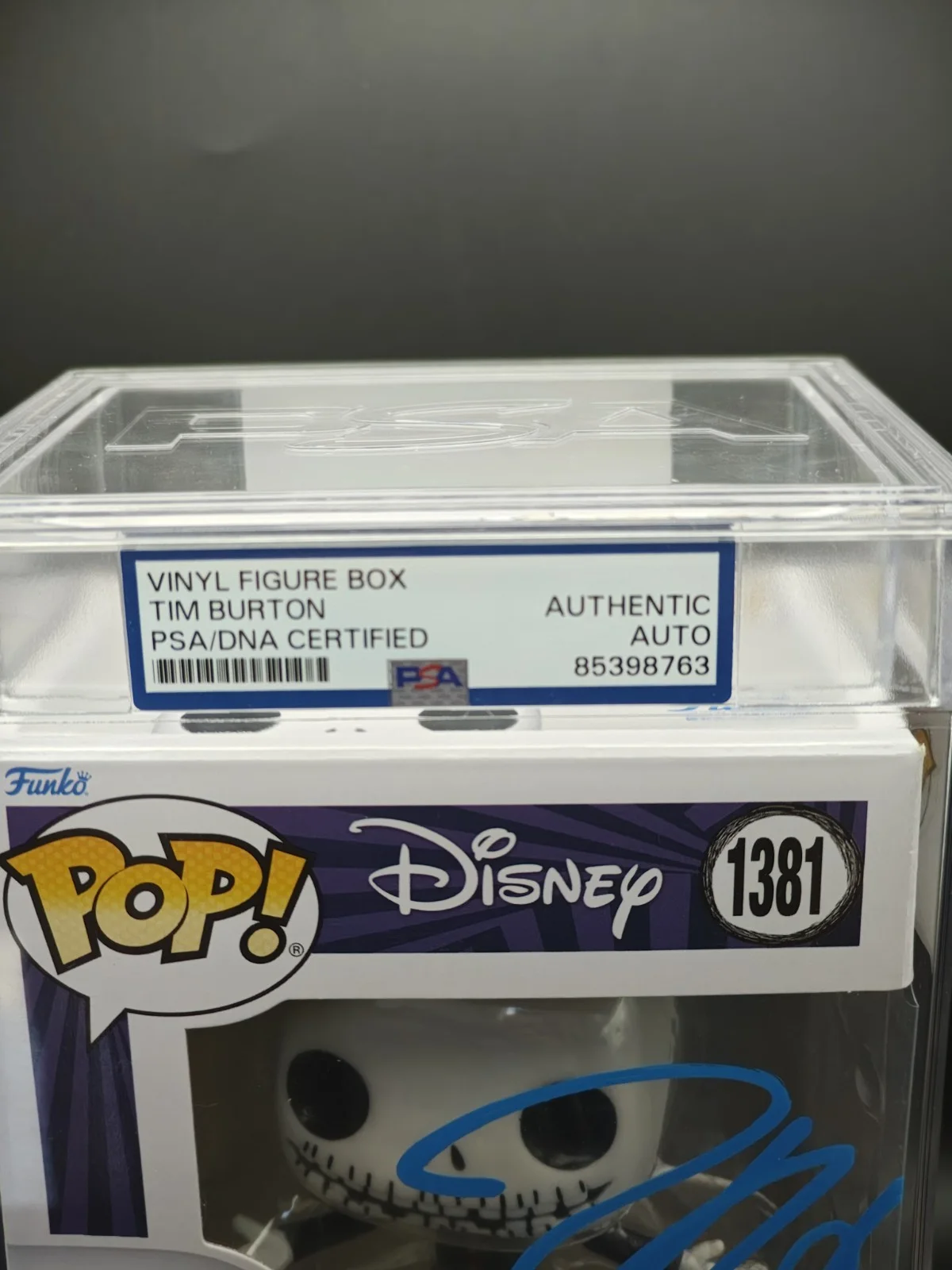 Tim Burton — Tim Burton Auto Nightmare Before Christmas Jack Skellington Funko PSA Authentic, image 2
