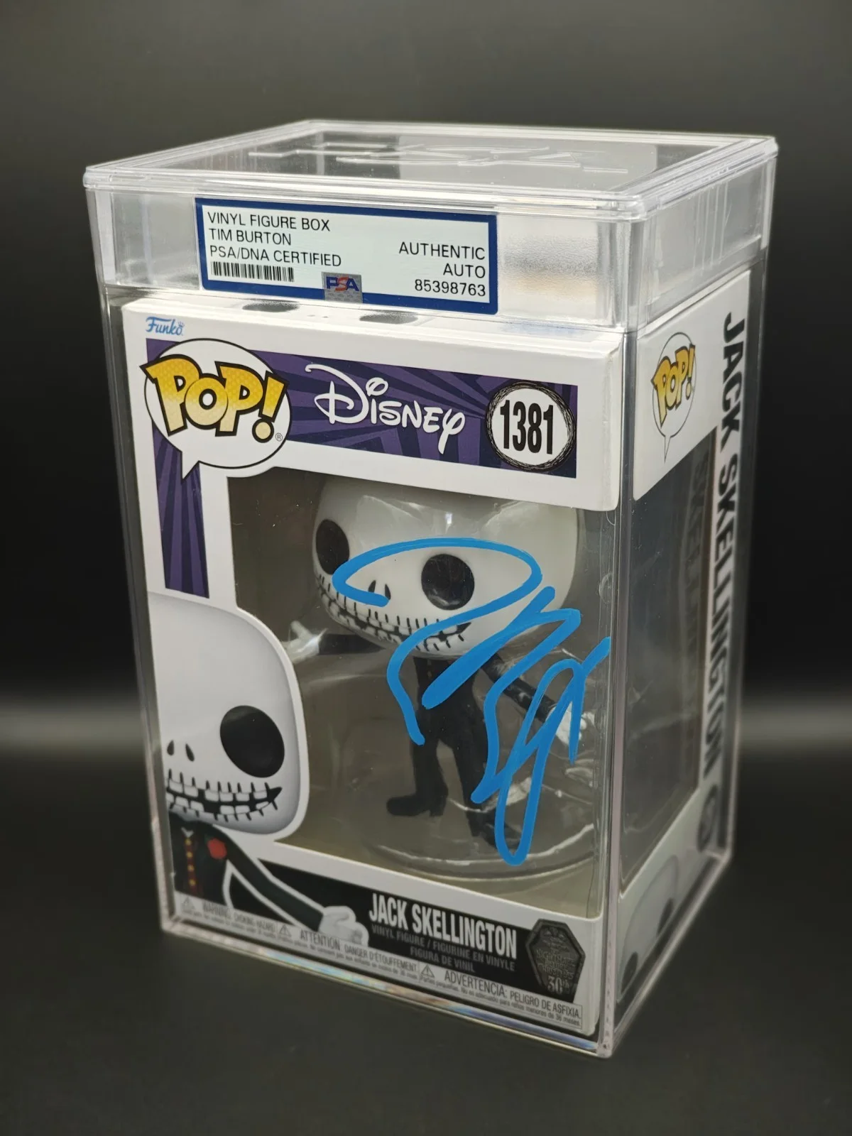 Tim Burton — Tim Burton Auto Nightmare Before Christmas Jack Skellington Funko PSA Authentic, image 3