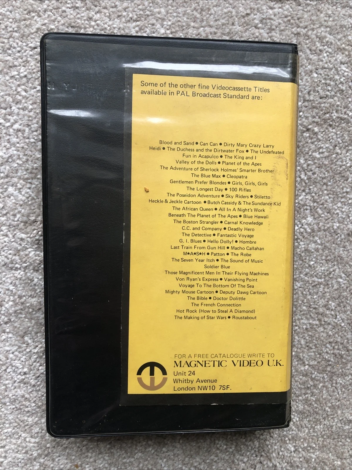 VINTAGE VHS 'THE DUCHESS AND THE DIRTWATER FOX ' GOLDIE HORN GEORGE SEGAL, изображение 3