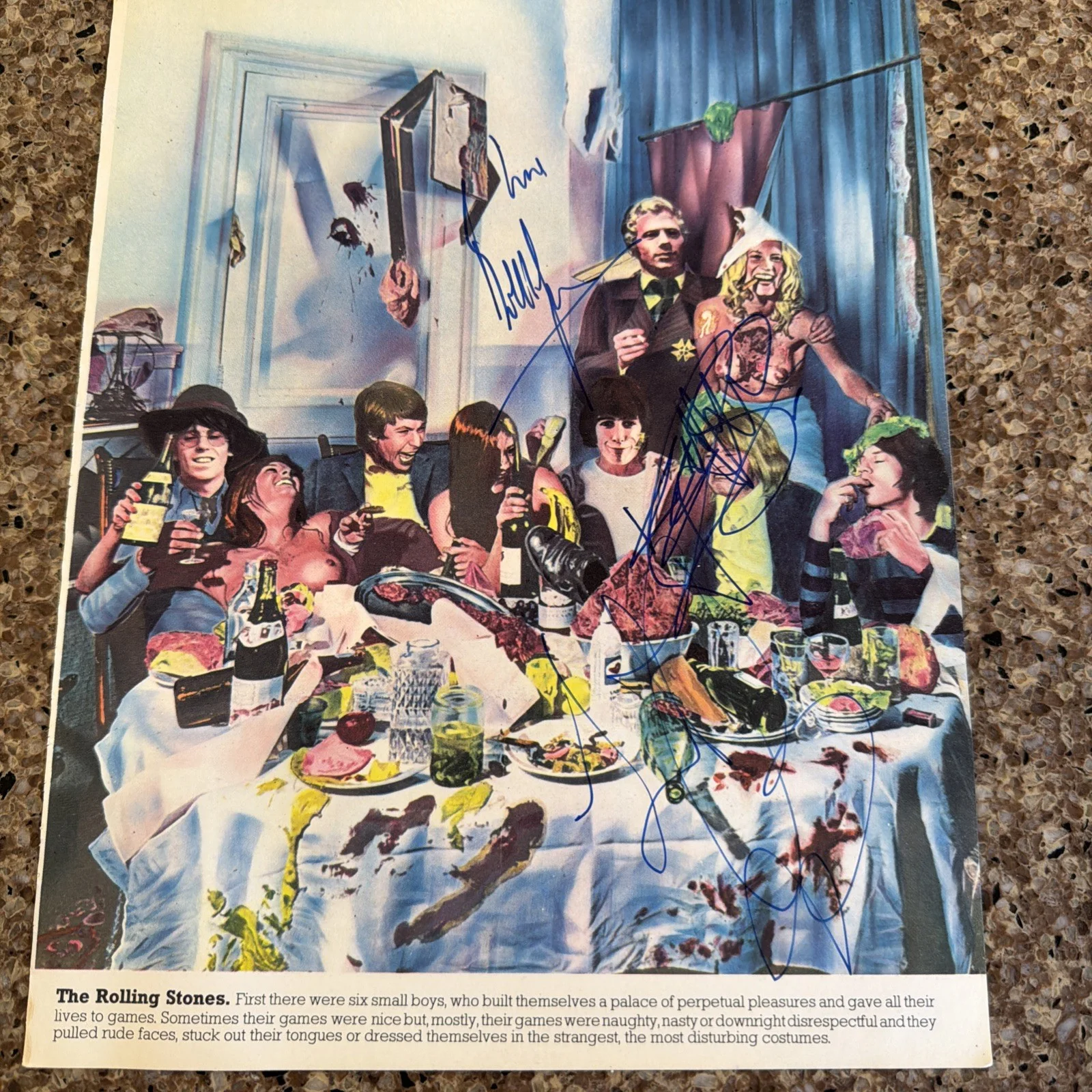 ROLLING STONES Richards Wyman & Watts Signed Magazine Page w/JSA COA, изображение 5