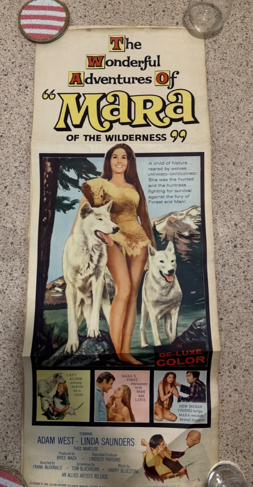The Wonderful Adventures of Mara of the Wilderness Original Film Poster - 1965, изображение 2