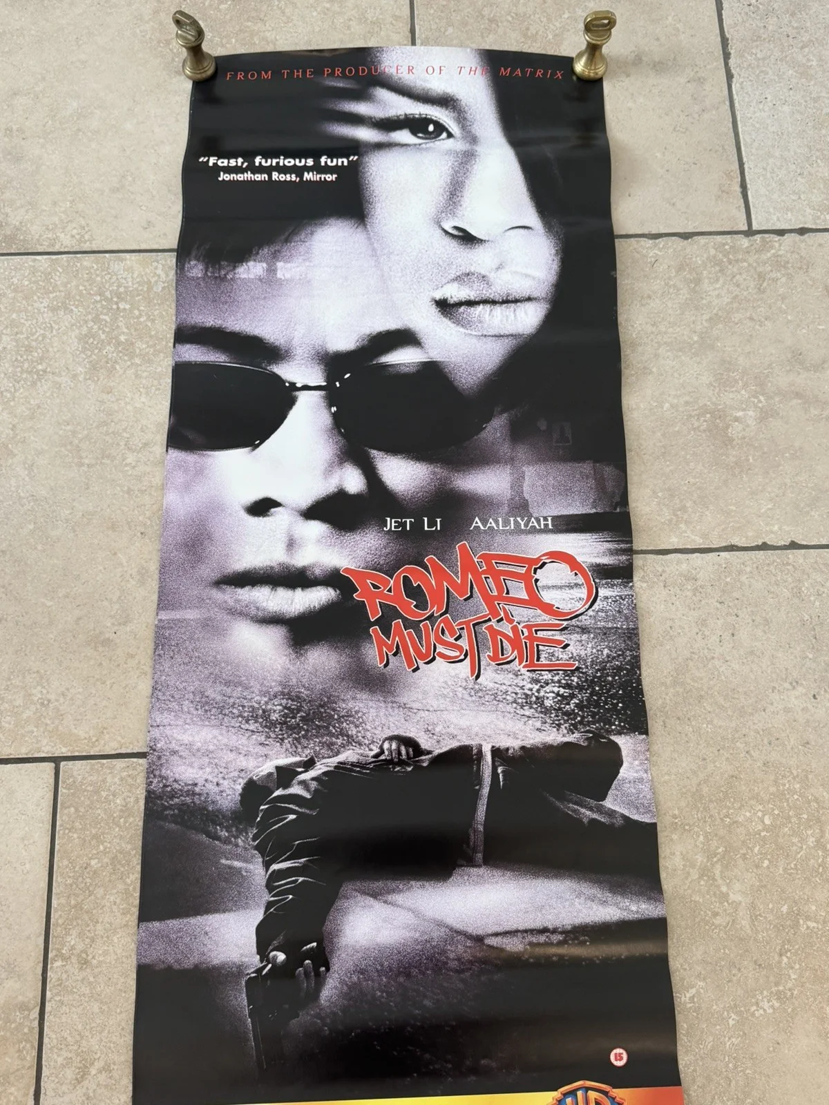 Romeo Must Die (2000) Promo Video Shop Movie Poster - Door Panl - RARE, изображение 3