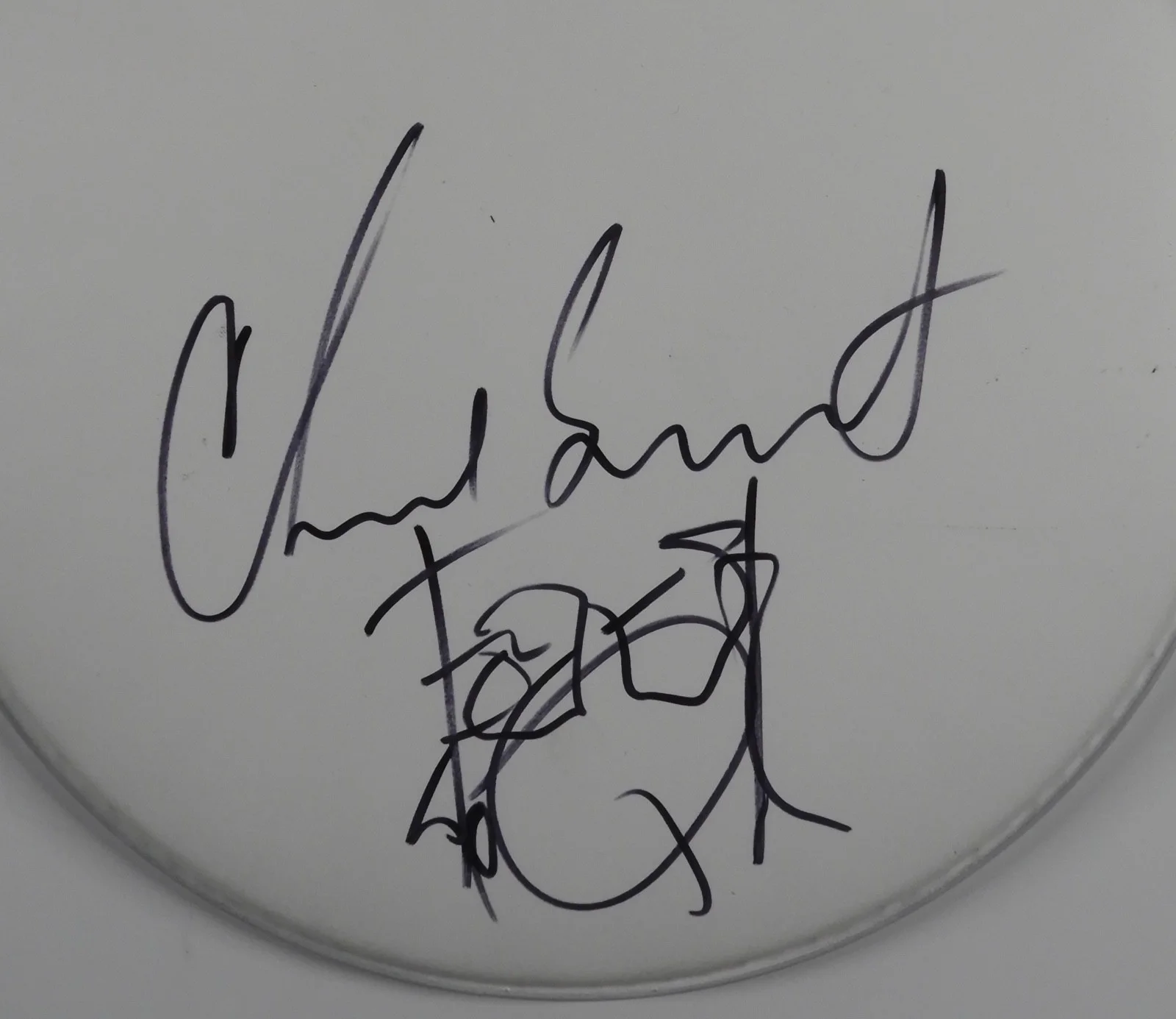 Chad Smith Red Hot Chili Peppers JSA Autograph Signed Drum Head 12" Sketch, изображение 2