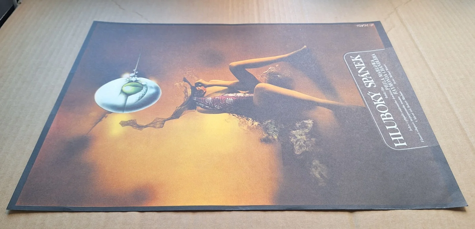 HLUBOKY SPANEK THE BIG SLEEP ORIGINAL A3 CZECH SURREAL MOVIE POSTER ZDENEK VLACH, изображение 3